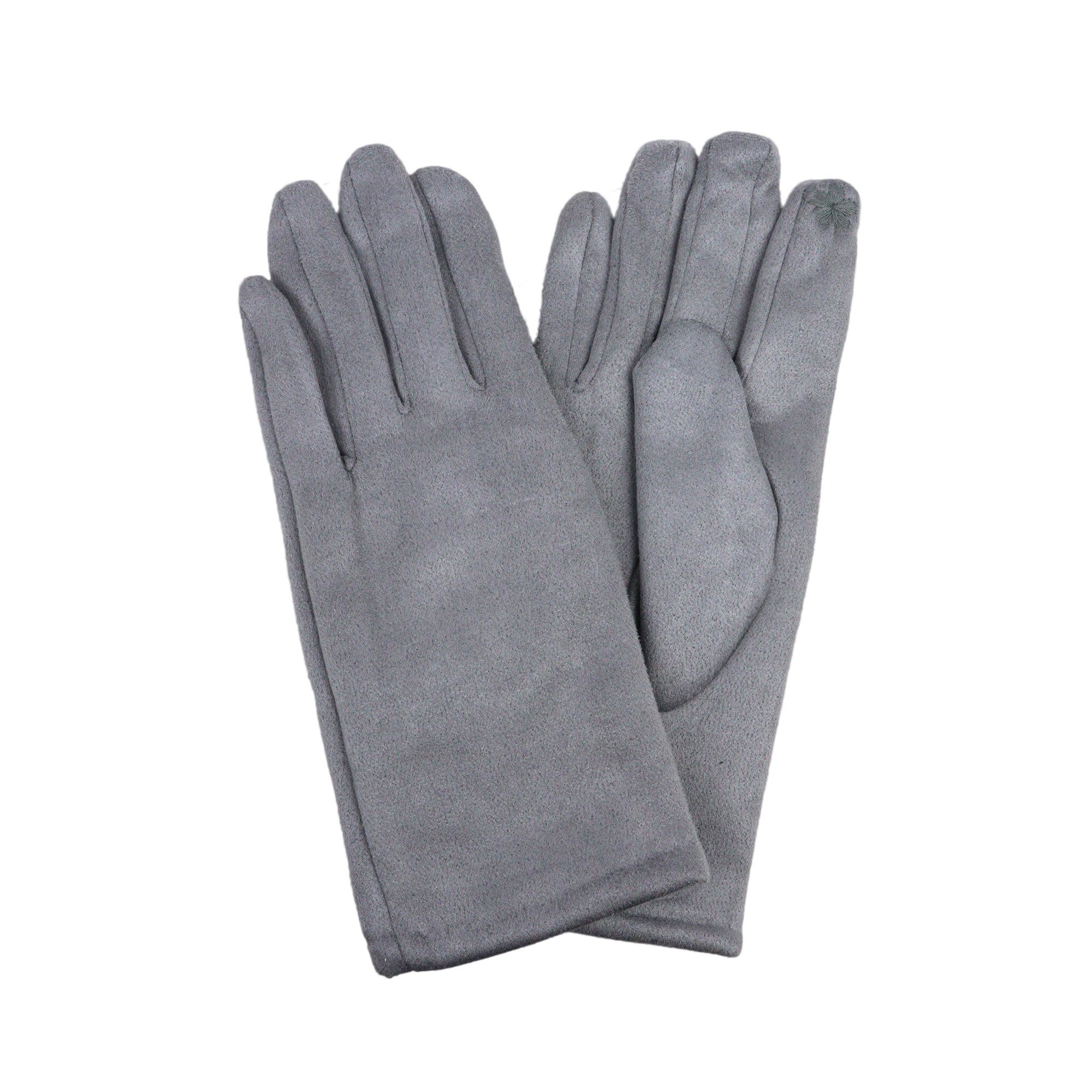 ZEBRO Fleecehandschuhe Handschuh grau | Fleecehandschuhe