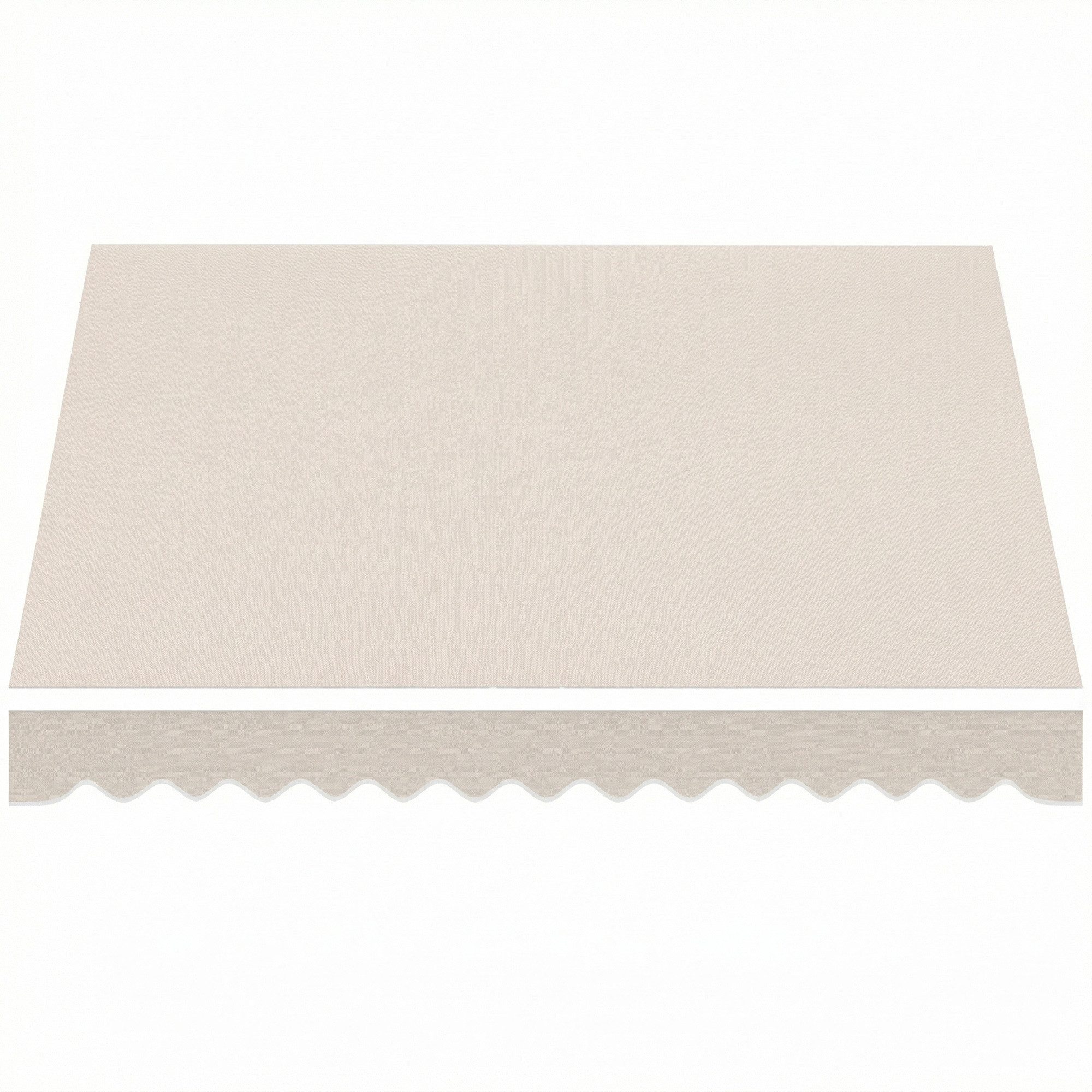Outsunny Sonnensegel Markisenbespannung für 3,5x2,5m Markisenstoff Creme, (Markisentuch, 1-tlg., Markisestoff mit UV Schutz), 280g,m² Polyester, UPF 50+, wasserabweisend