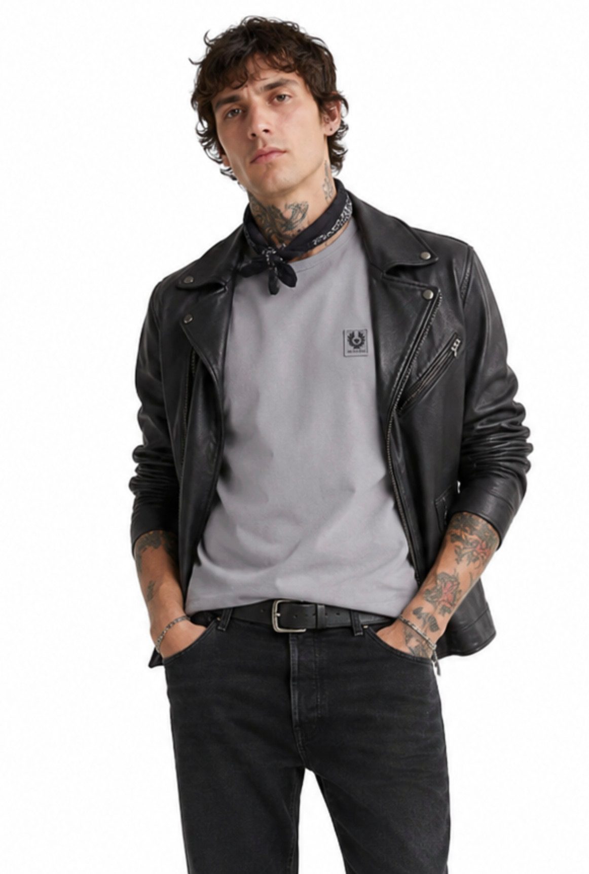 Belstaff T-Shirt Retro 1924 Phoenix Patch Regular Fit Shirt Gesticktem Rand versehener Phoenix-Patch auf der Brust – Bild 3 von 5