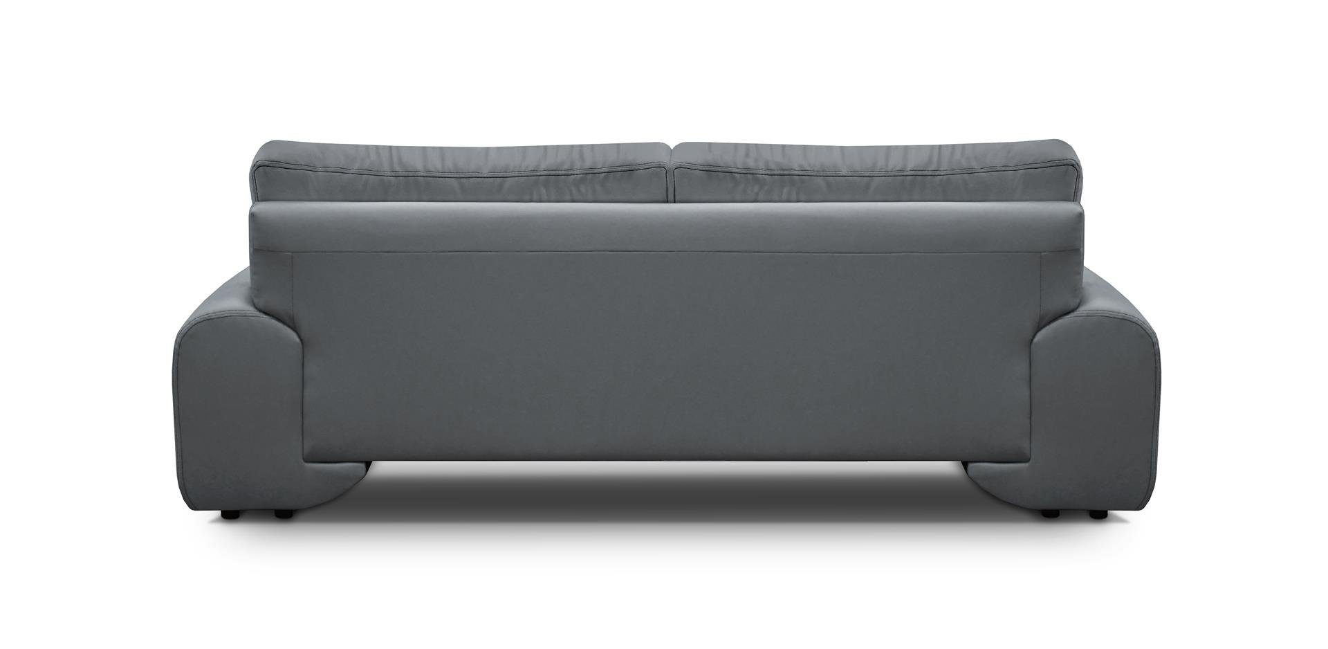 Grau OMEGA Neu Couch Dreisitzer Beautysofa Sofa 04) (dolaro Sofa