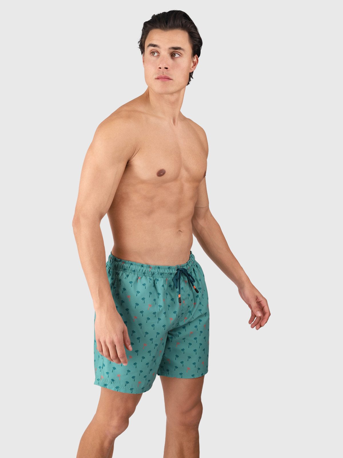 Brunotti Badeshorts Cester-Mini Men Swim Shorts Mini Palm Aqua Bottle Green