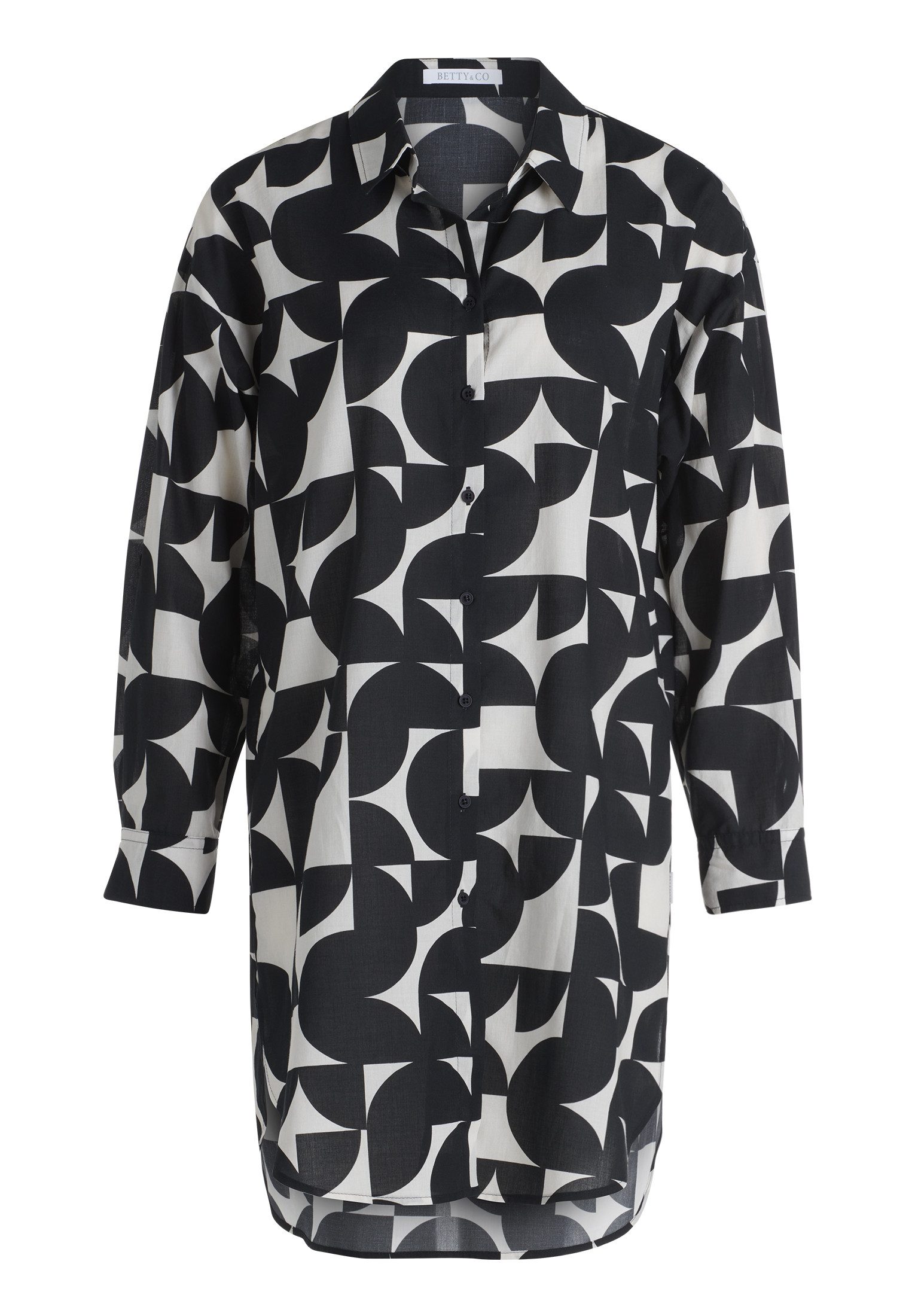Betty&Co Klassische Bluse Bluse Lang 1/1 Arm