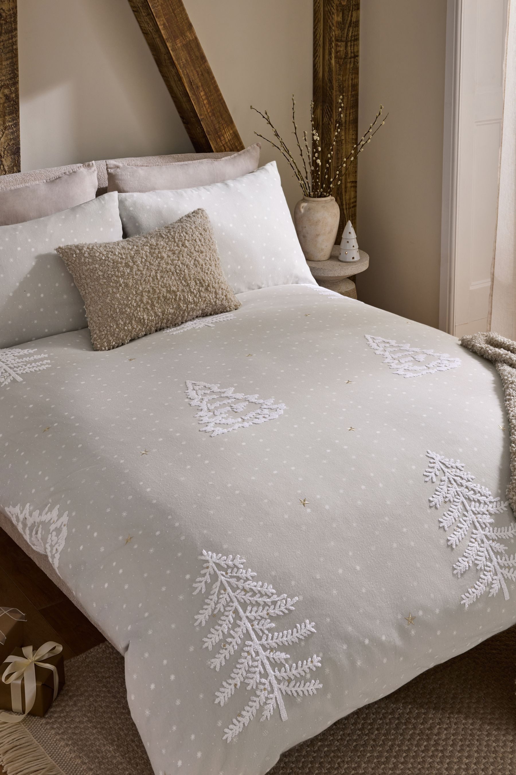 Next Bett-Set Getuftete Bettgarnitur, Weihnachten, Bezug: Baumwolle günstig online kaufen