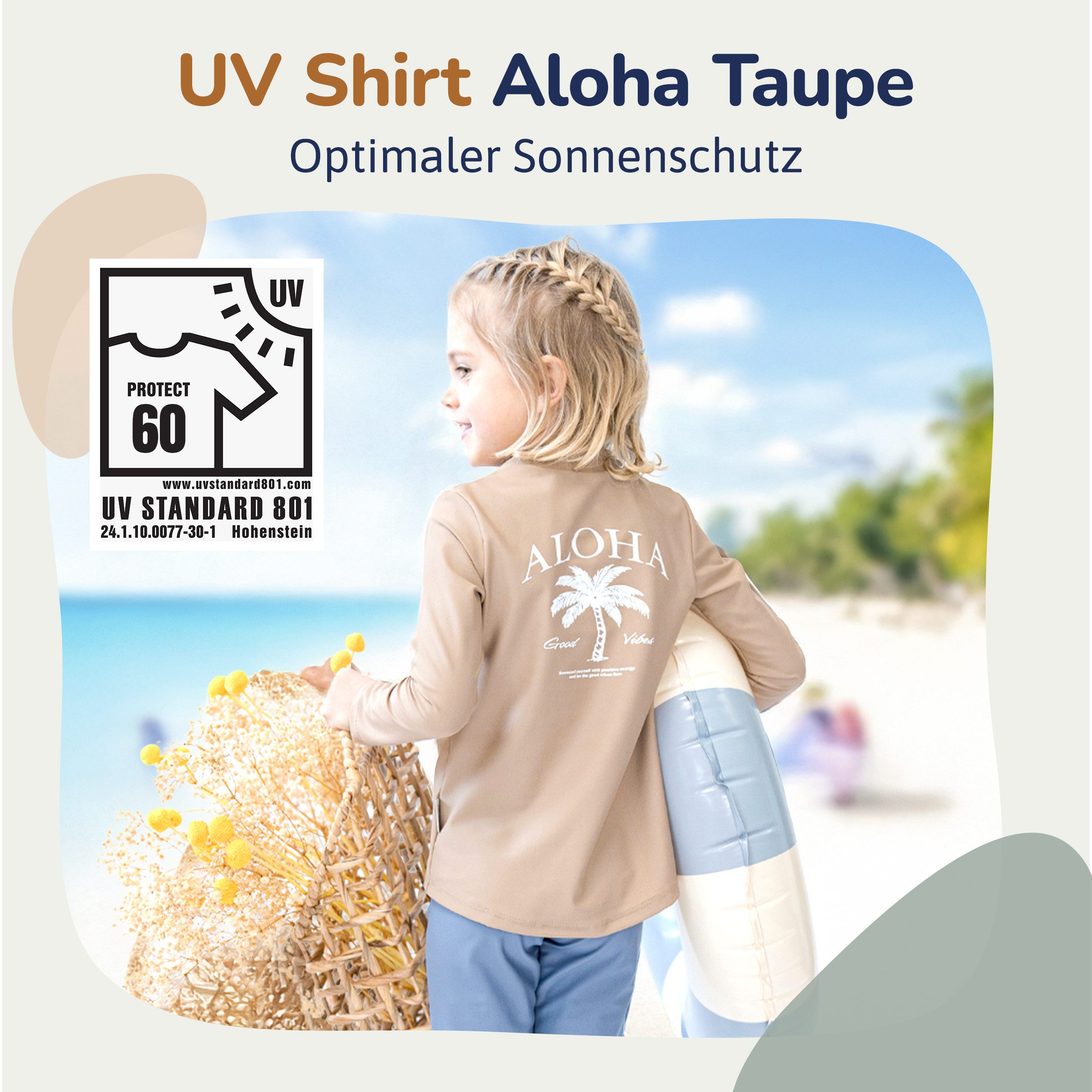 Hinzling Rash Guard UV Shirt Kinder Langarm & UPF 60 Sonnenschutz
