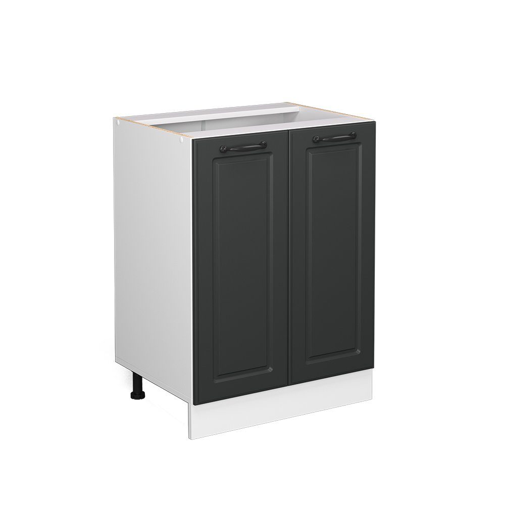 Vicco Unterschrank R-Line, Anthrazit Landhaus/Weiß, 60 cm ohne Arbeitsplatte (1-St)
