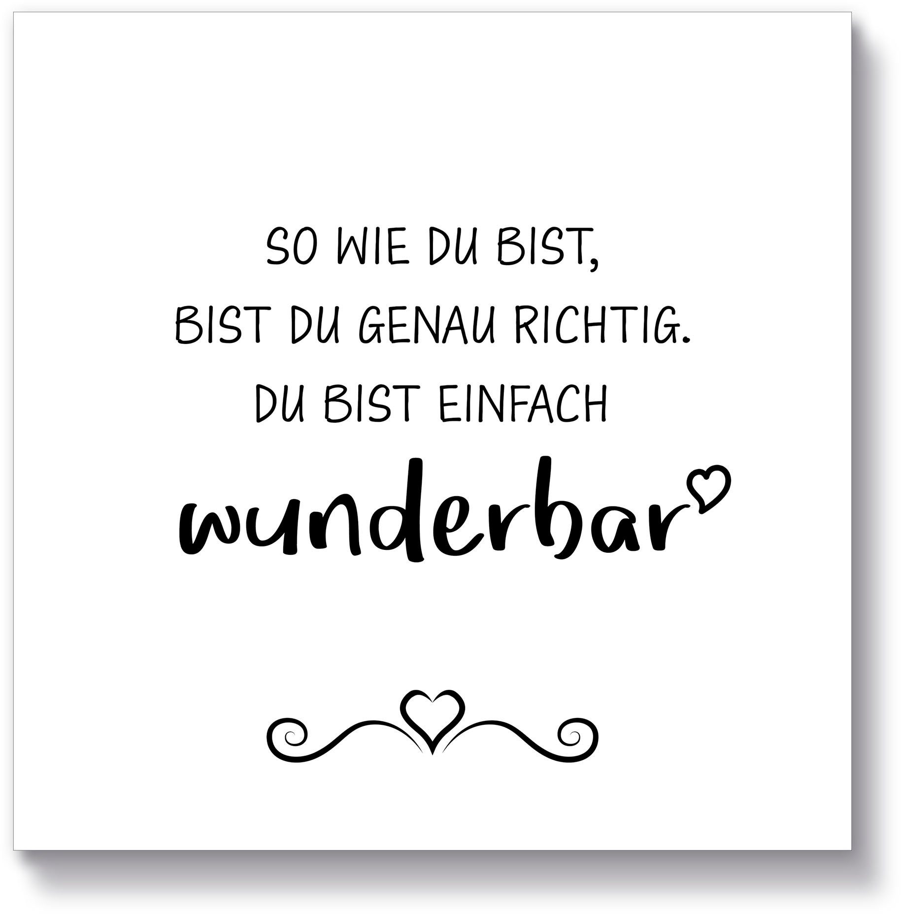 Artland Holzbild Wunderbar, Sprüche & Texte günstig online kaufen