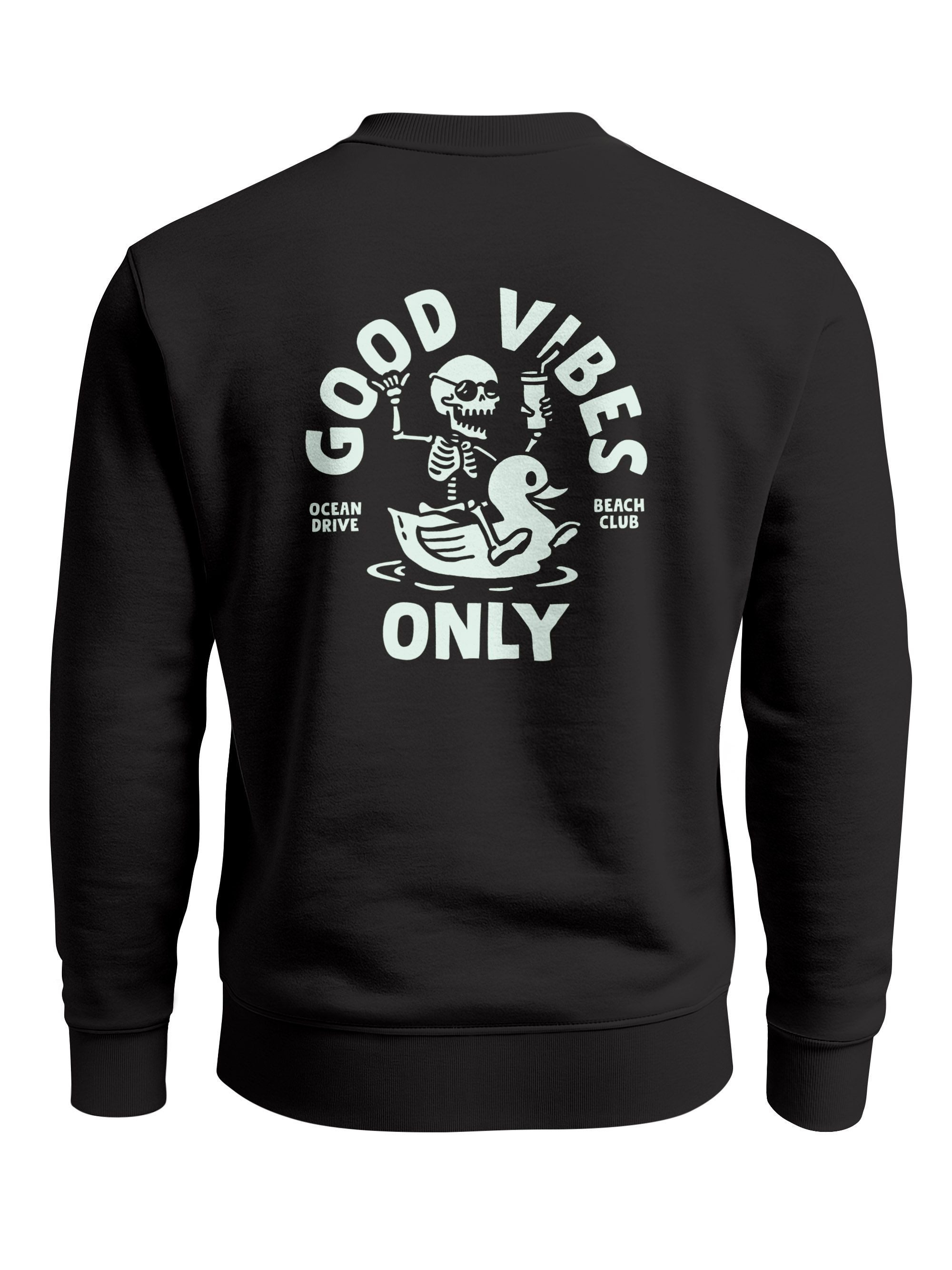 Neverless Sweatshirt Sweatshirt Herren Pullover mit Backprint Good Vibes On günstig online kaufen
