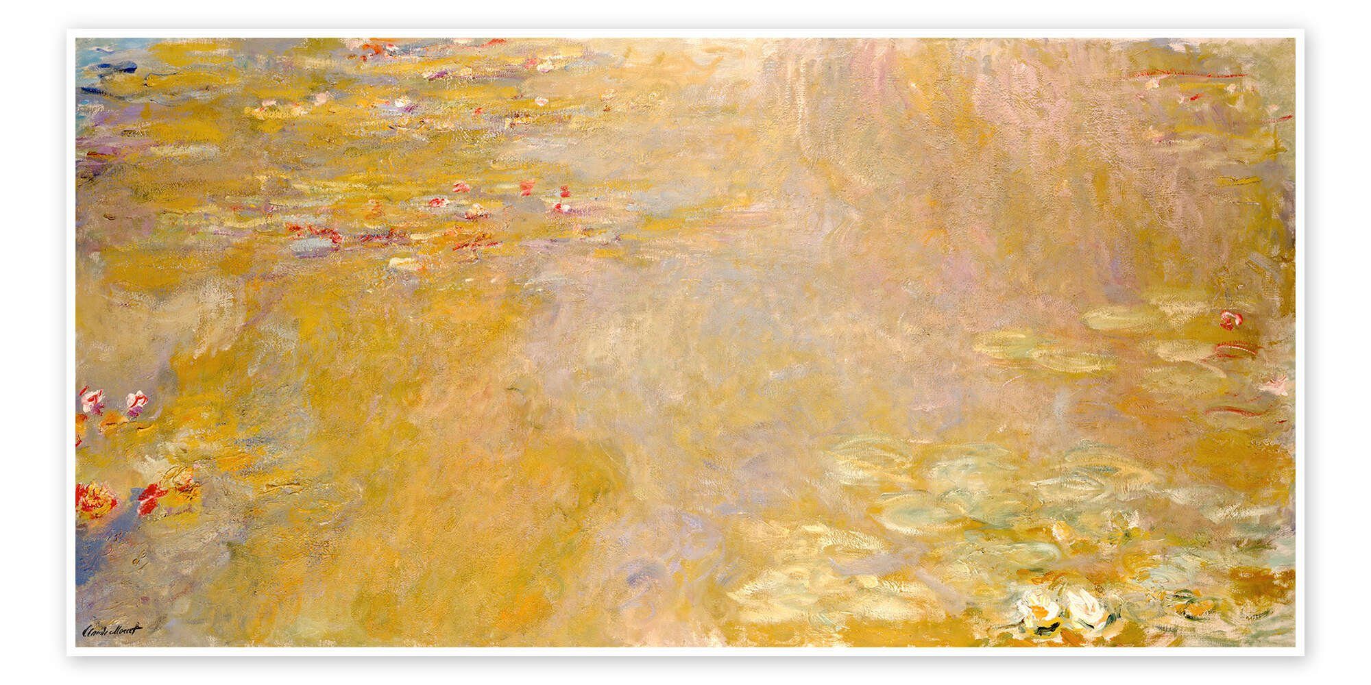 Posterlounge Wandbild Seerosenteich IV, Claude Monet, erhältlich als Poster, Leinwandbild, Wandsticker oder Acrylglasbild