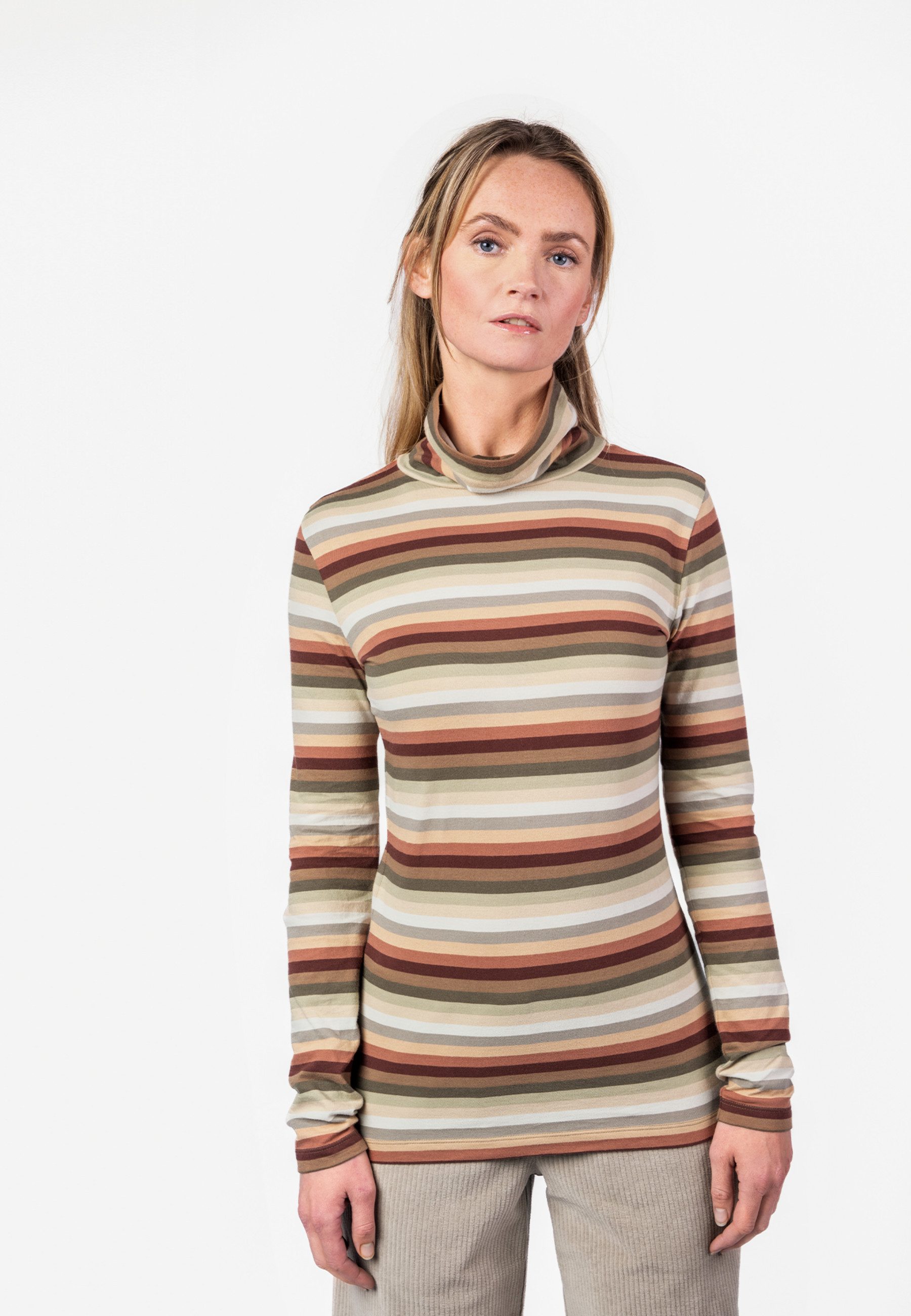 LIVING CRAFTS Rollkragenpullover NIA GOTS zertifiziert
