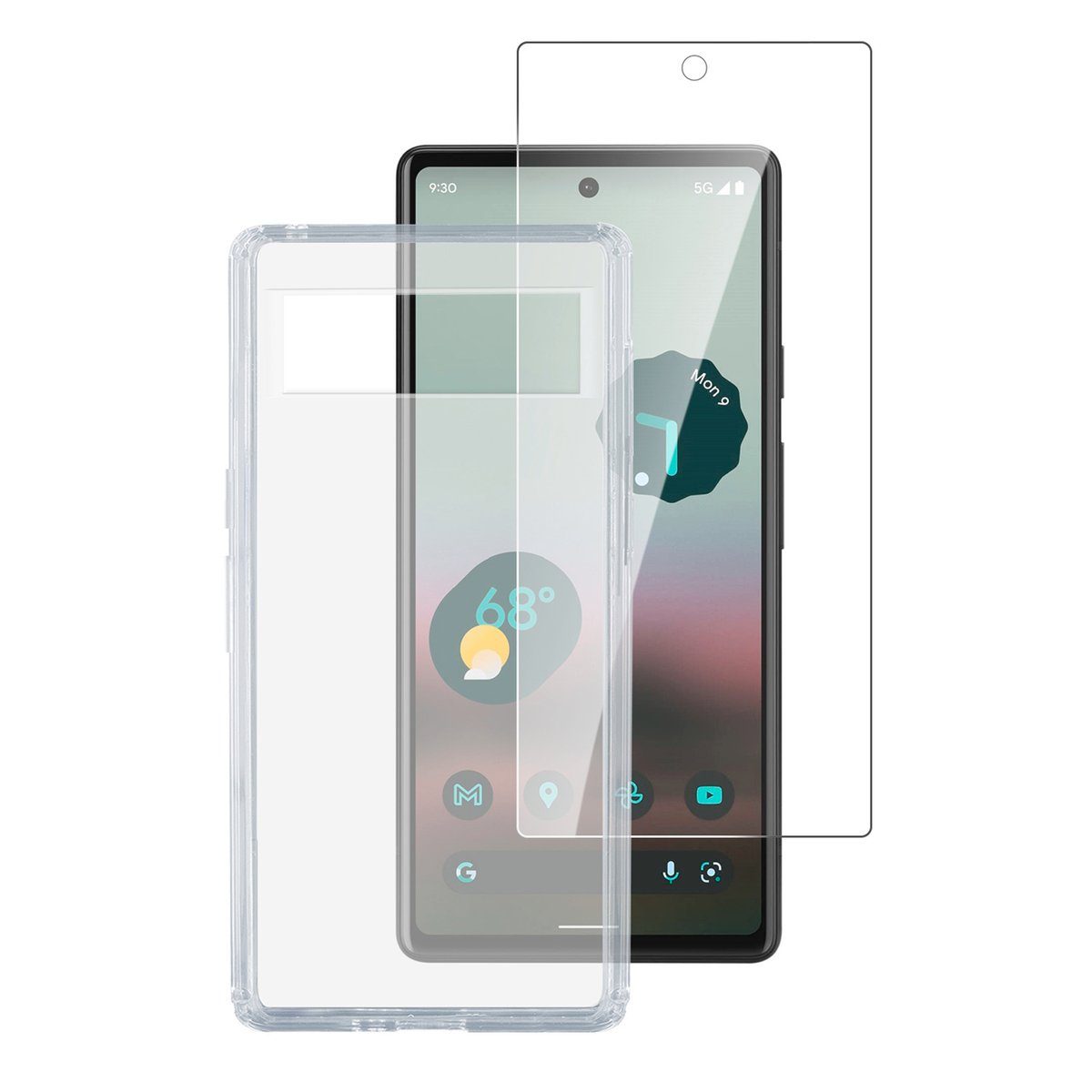 4smarts Smartphone-Hülle 360° Starter Set X-Pro Glas + Case