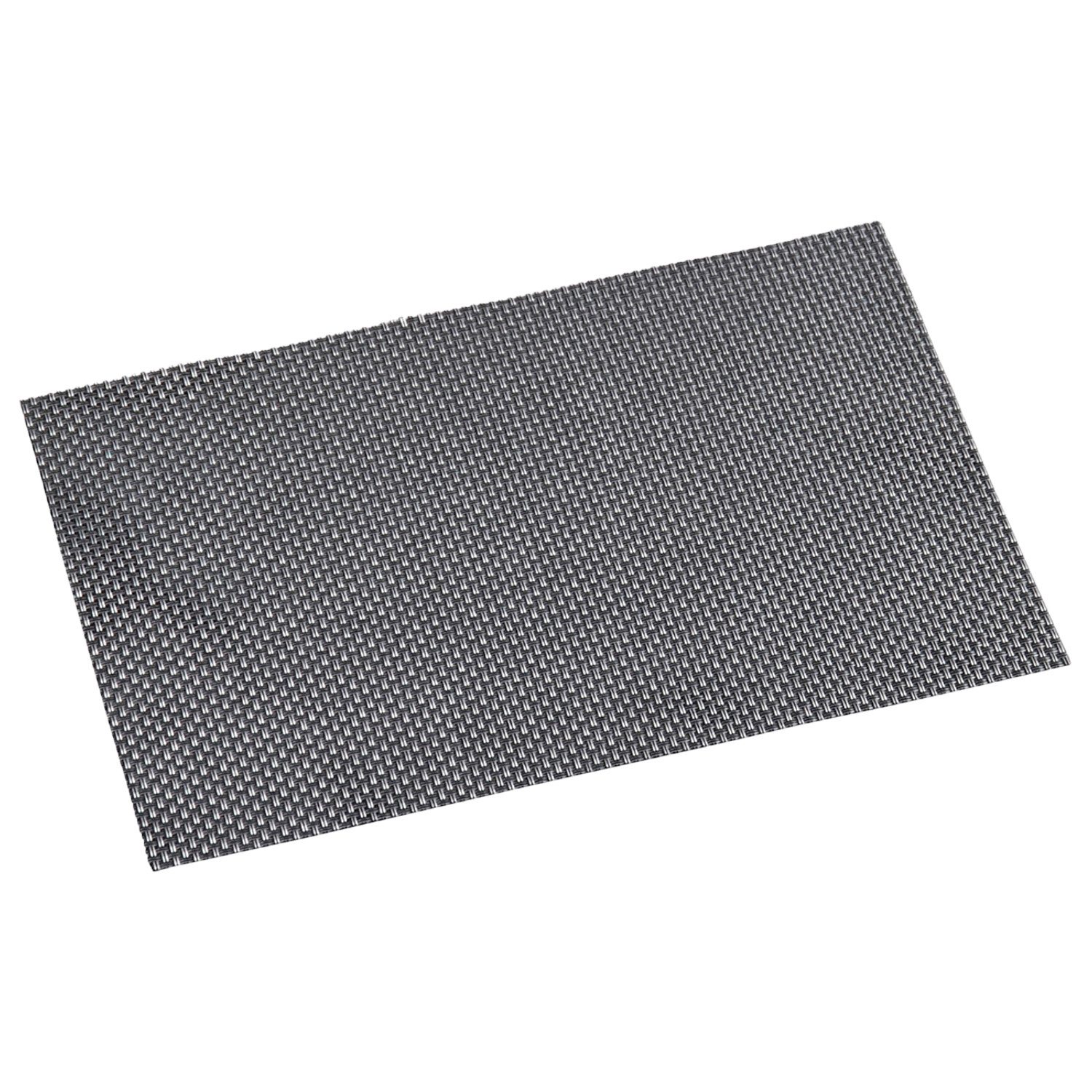 Kesper Platzset 10 Platzsets aus Kunststoff, silberfarben - 43 x 29 cm, (10-St), geräuschdämpfend