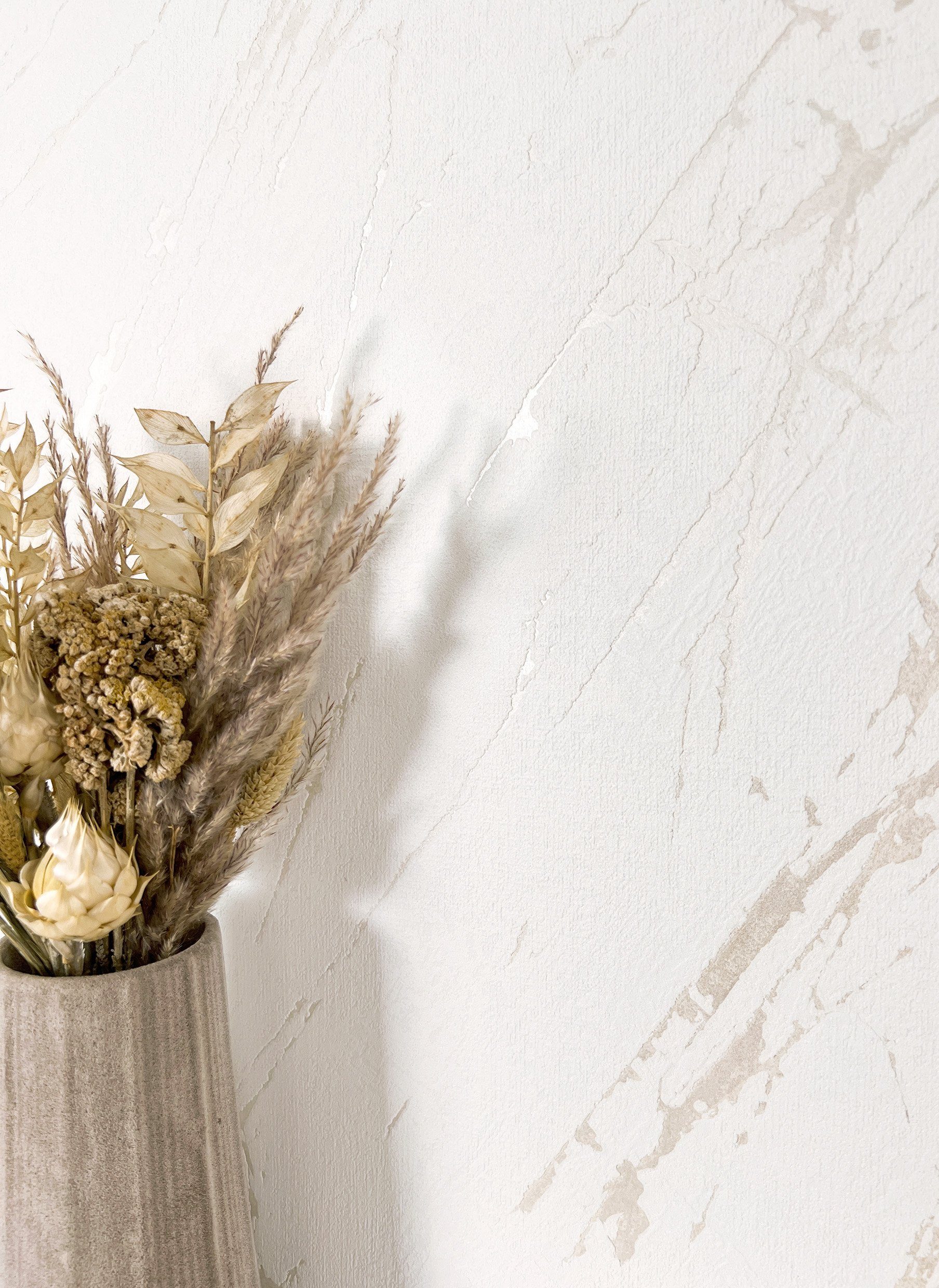 Newroom Vliestapete, Weiß Tapete Modern Marmor - Marmoroptik Marmor-Tapete günstig online kaufen