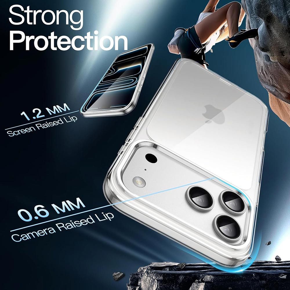 FITSU Handyhülle Ultraklare Schutzhülle für iPhone 17 Pro Hülle Transparent Case 6,3 Zoll, Durchsichtige Schutzhülle für Apple iPhone 17 Pro Case Hybrid Cover – Bild 2 von 5