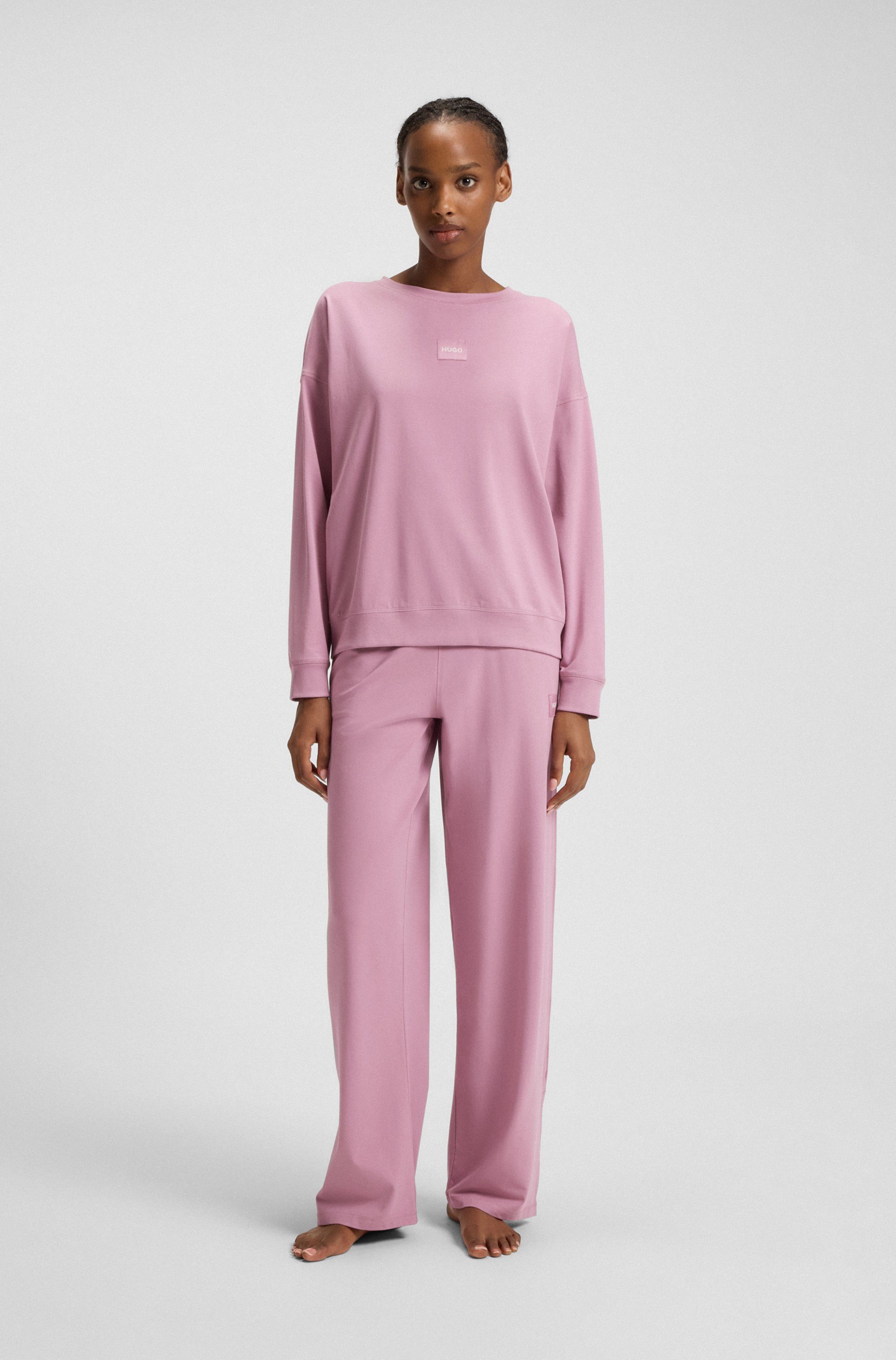 HUGO Pyjama (Set, 2 tlg) Rundhalsausschnitt, günstig online kaufen