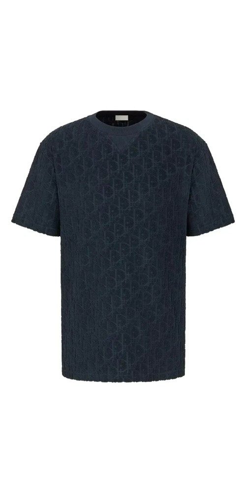 Dior Print-Shirt Dior Oblique T-Shirt Blau günstig online kaufen