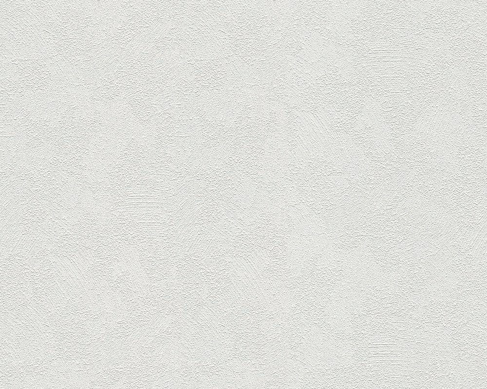 Meistervlies, Création strukturiert A.S. Tapete uni, matt Überstreichbar leicht einfarbig, Einfarbig Weiß Vliestapete
