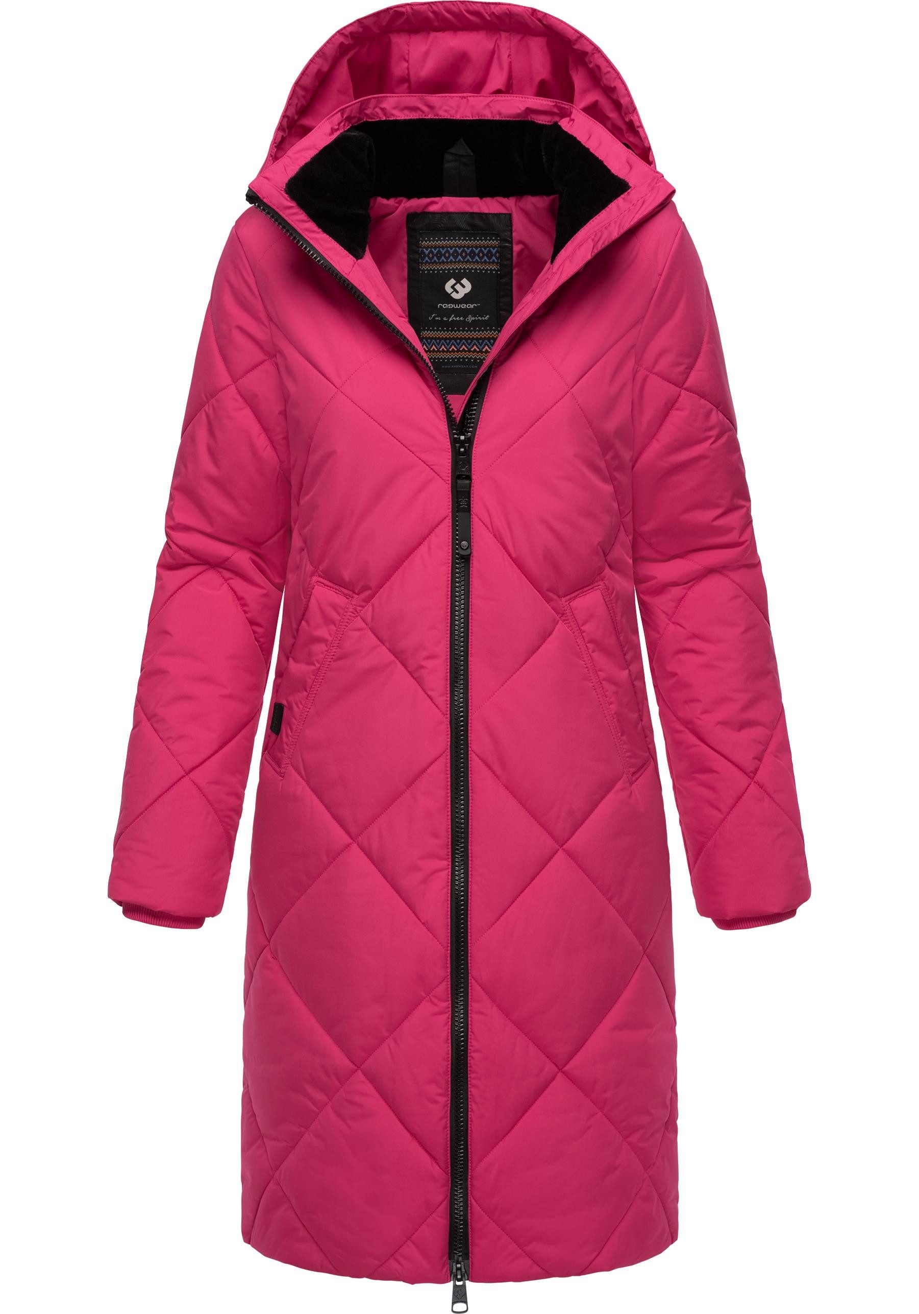 Ragwear Steppmantel Rebela stylischer Winterparka mit abnehmbarer Kapuze