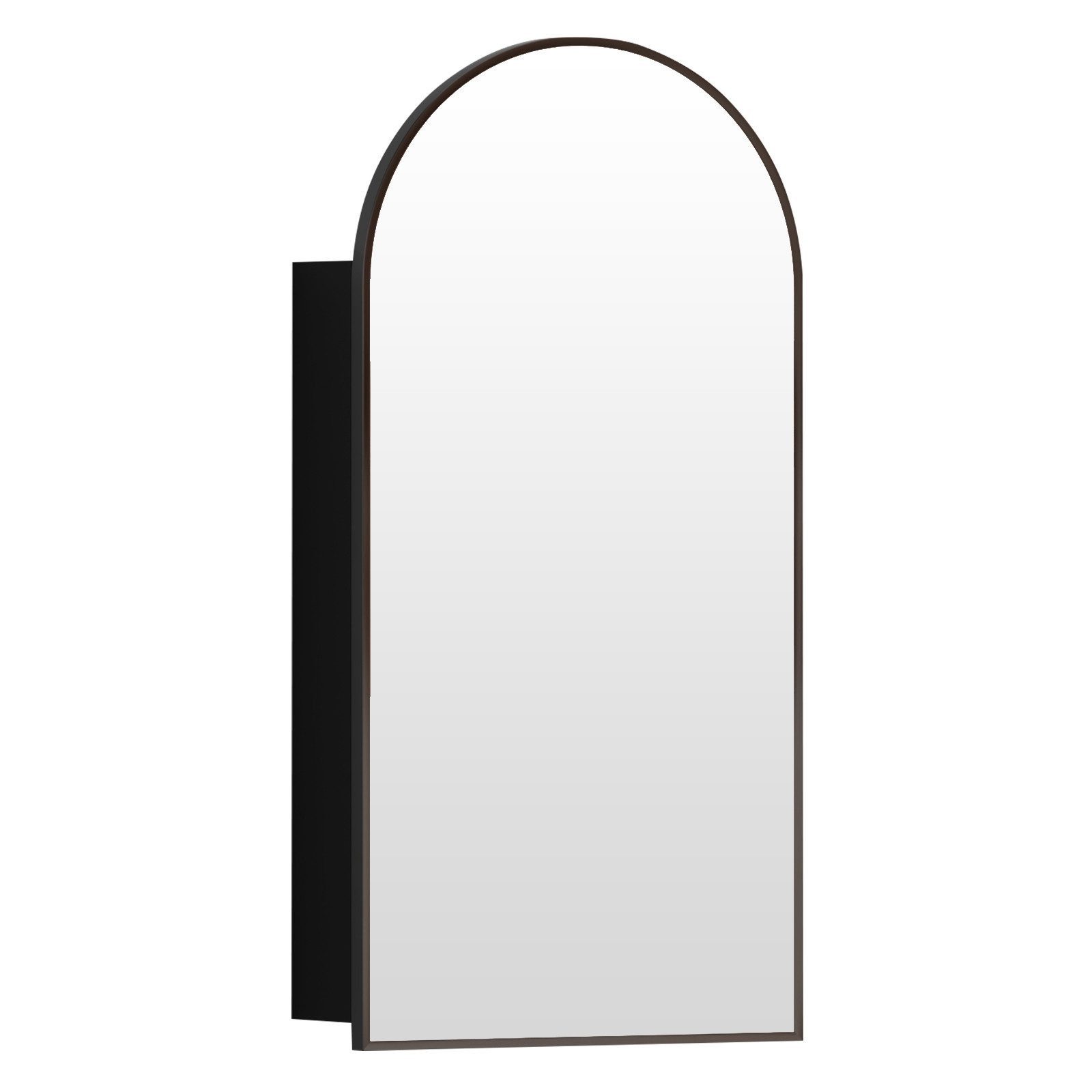 radelldar Spiegelschrank Badschrank, Hängeschrank mit Spiegel Wandschrank (1-St) Badezimmerschrank 40x80 cm