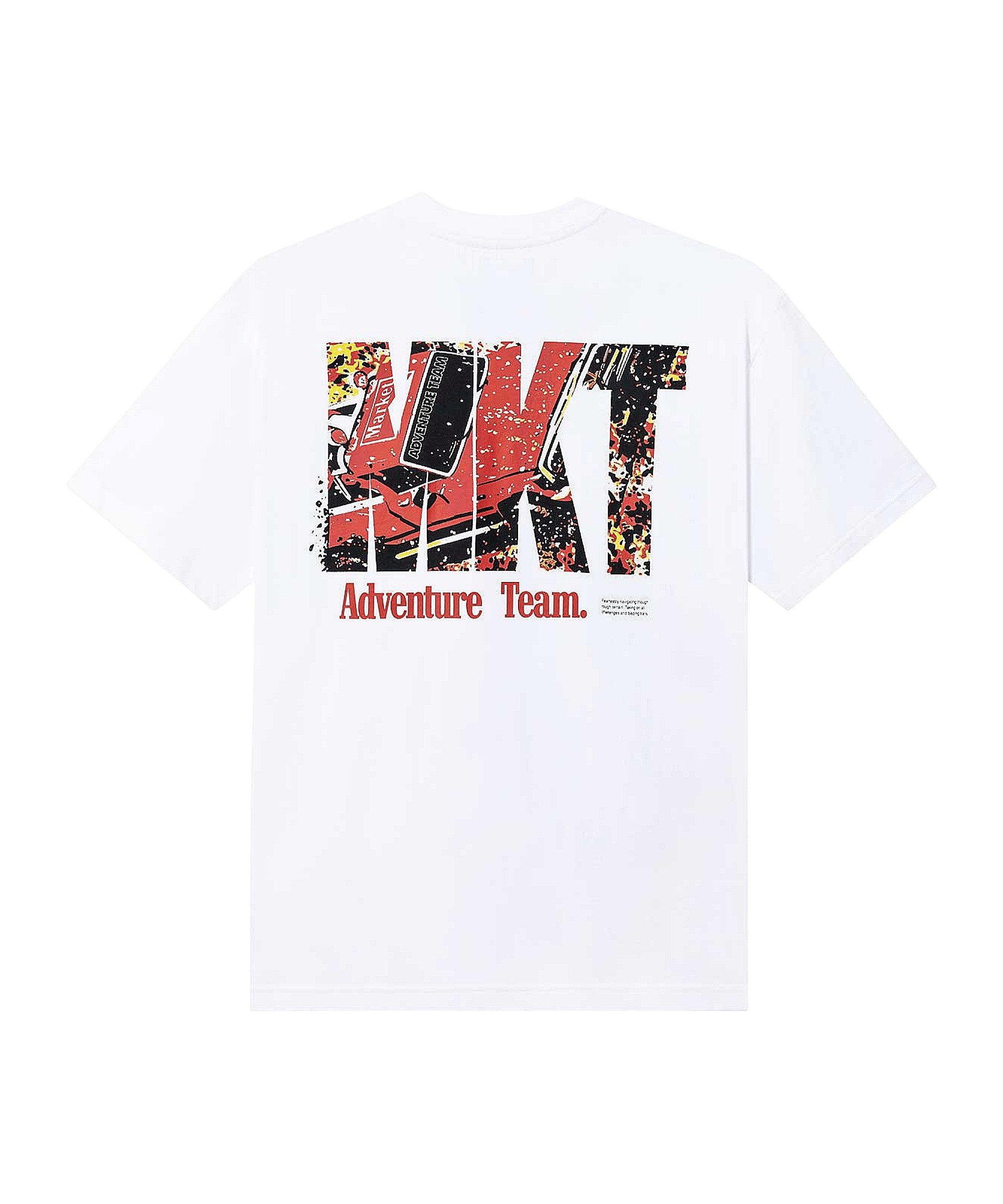 Market T-Shirt Market Adventure Team T-Shirt Weiß Kurzarm-Shirts Baumwolle