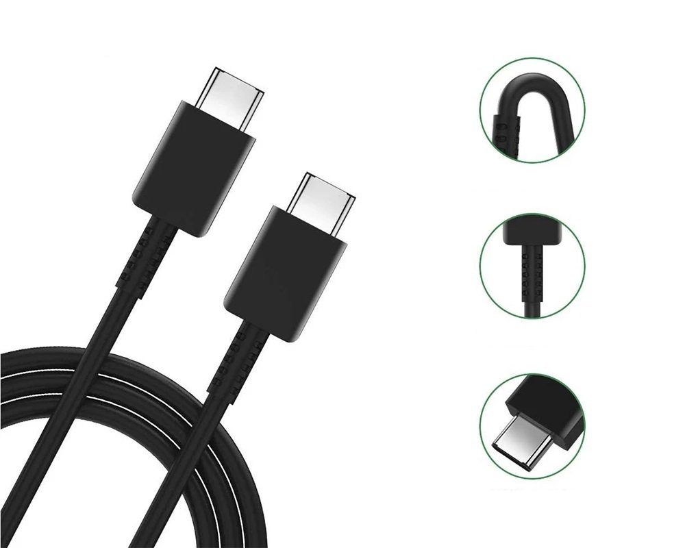 Ventarent Schnellladekabel für Samsung Galaxy S25 S24 S23 S22 S21 + Ultra Edge Autoladekabel, USB-C, USB-C (100 cm), Datensynchronisationskabel fast charging