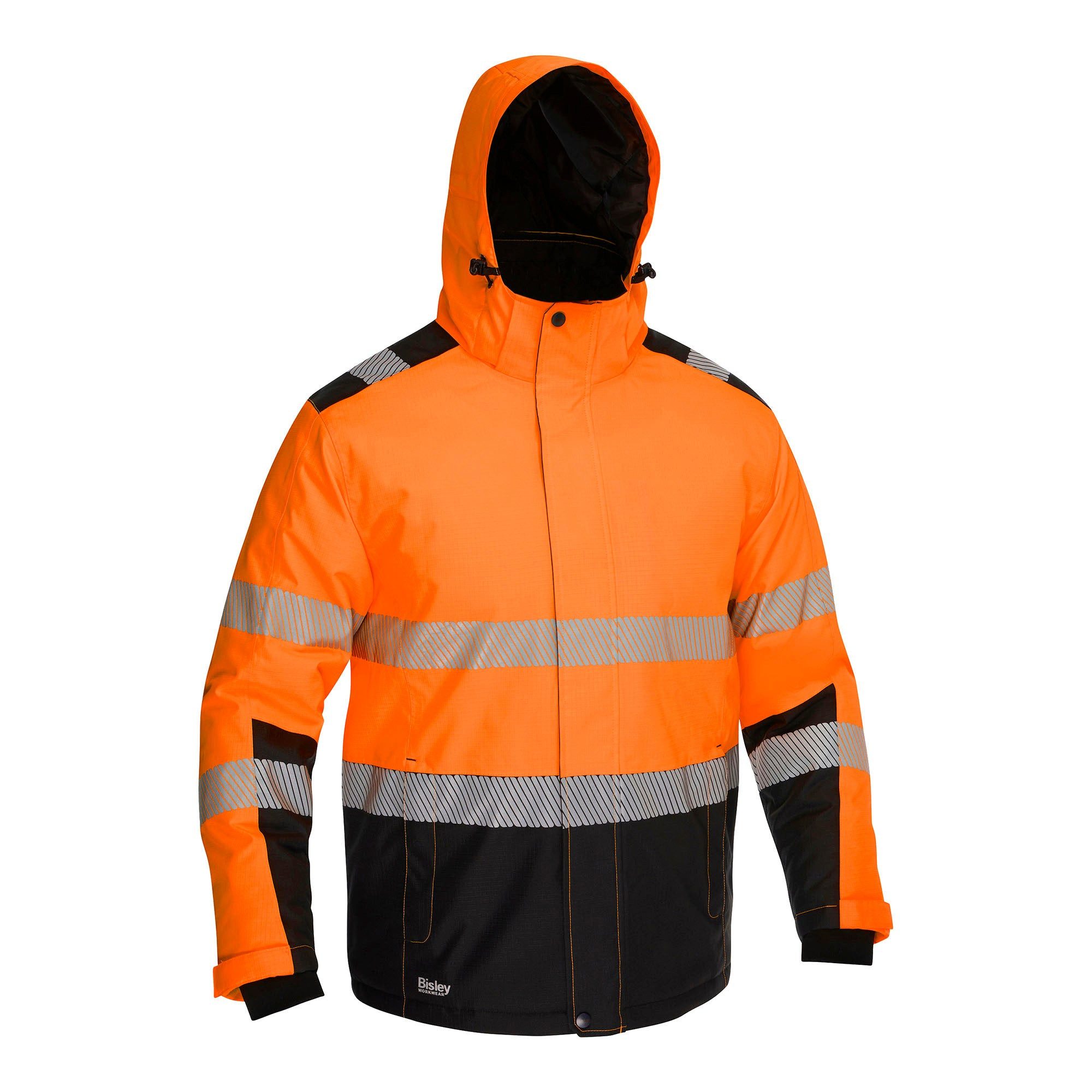 Bisley Workwear Arbeitsjacke BISLEY MALCOM HI VIS Regenparka Hohe Sichtbarkeit
