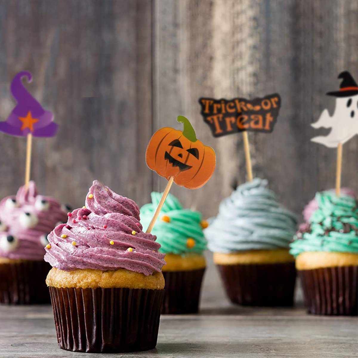 Cupcake Markierungsfahnen Topper Dekoobjekt Halloween Halloween Jormftte Zahnstocher
