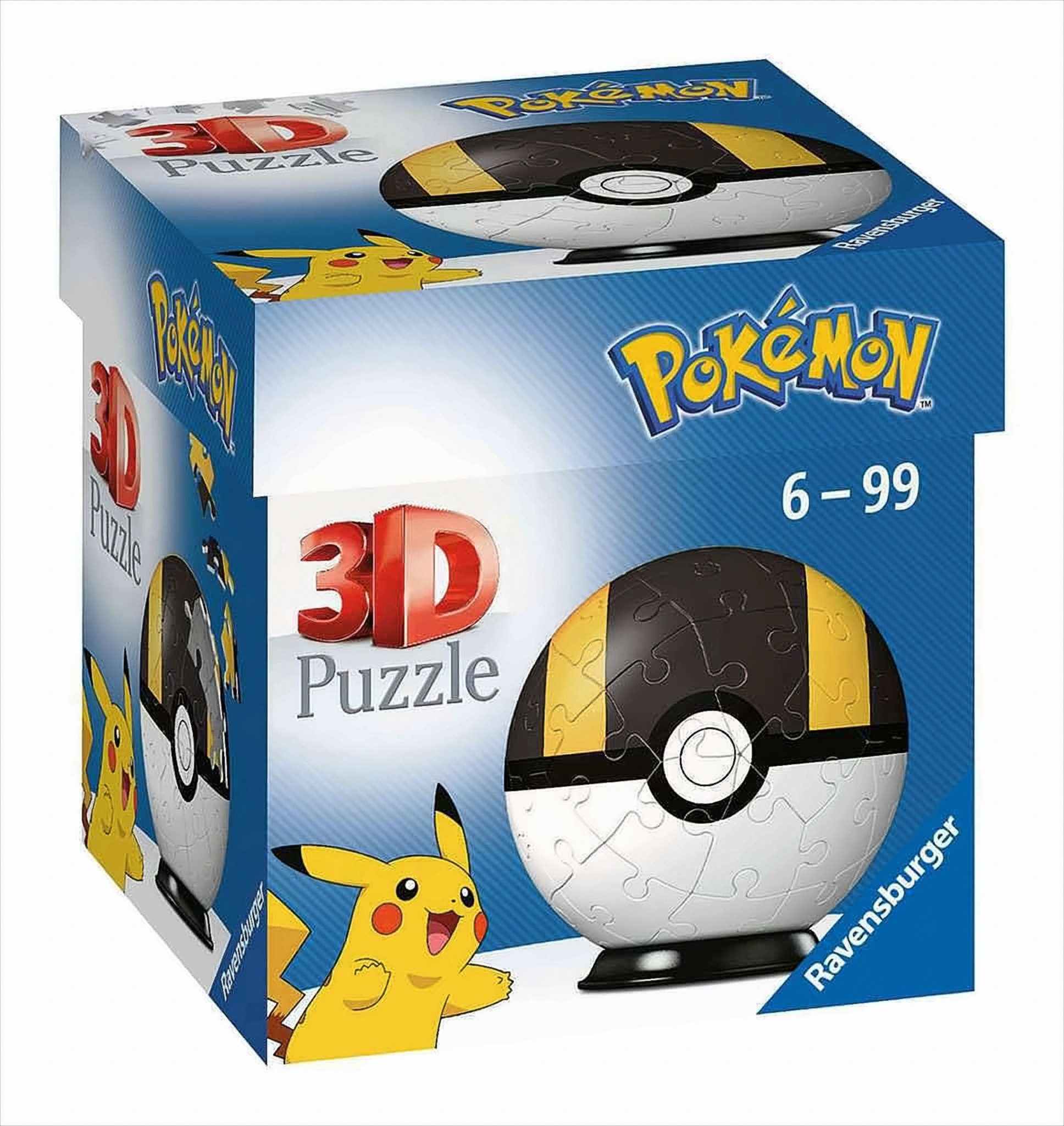 Ravensburger Пазлы Ravensburger - 3D Пазлы-Ball - Pokémon Pokéballs - Hyperball, Пазлыteile