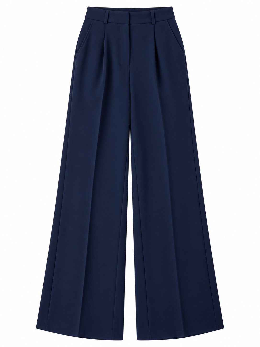MADNEZZ Chinohose Chinohose Palazzo Wrap-Navy – Bild 3 von 3