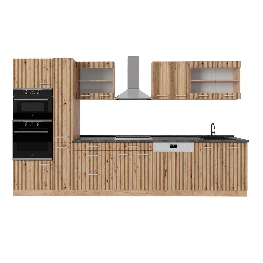 Vicco Küchenzeile R-Line, Artisan-Eiche/Goldkraft Eiche, 350 günstig online kaufen
