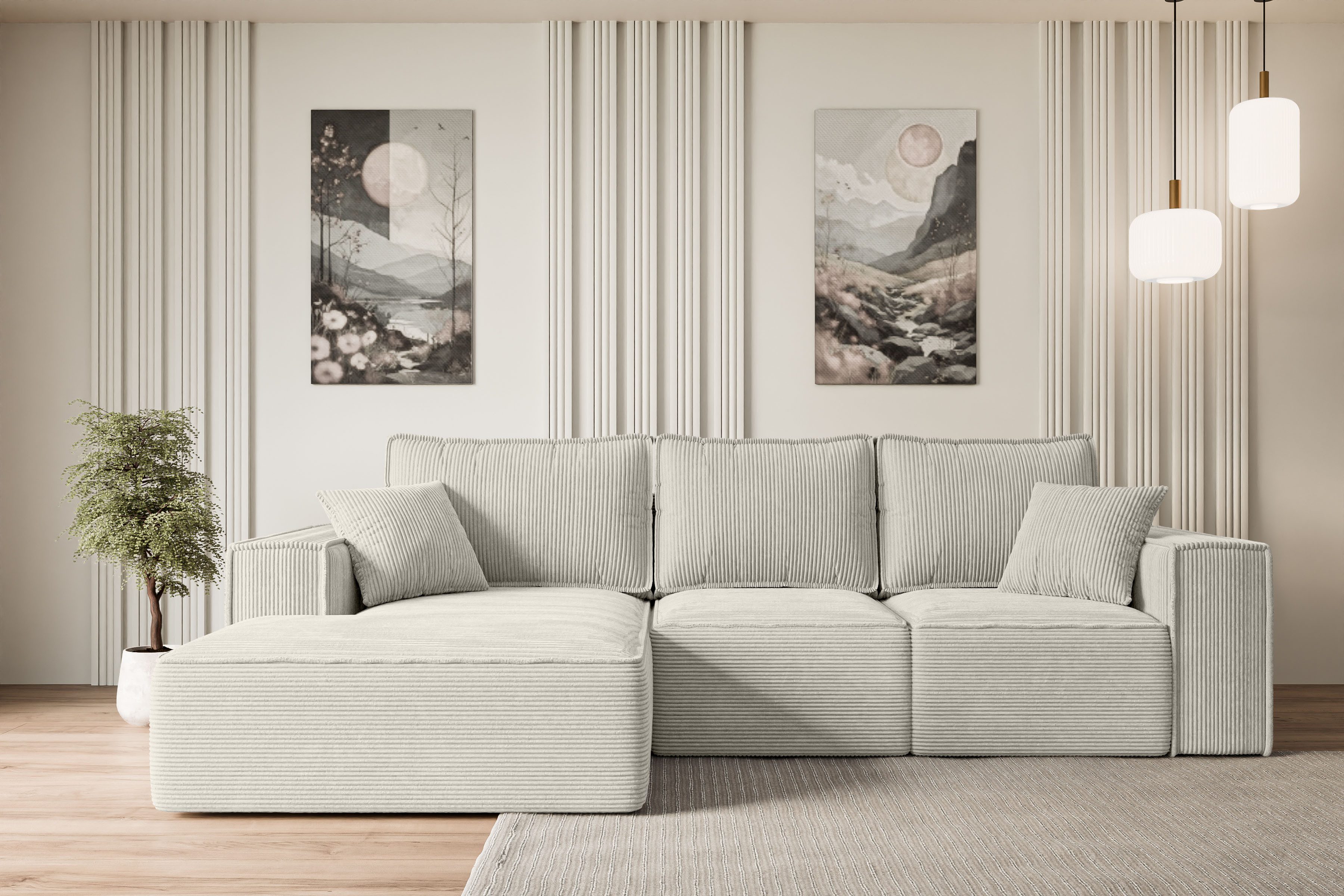 ALTDECOR Ecksofa SERRA-L-S, Couch mit Schlaffunktion, günstig online kaufen