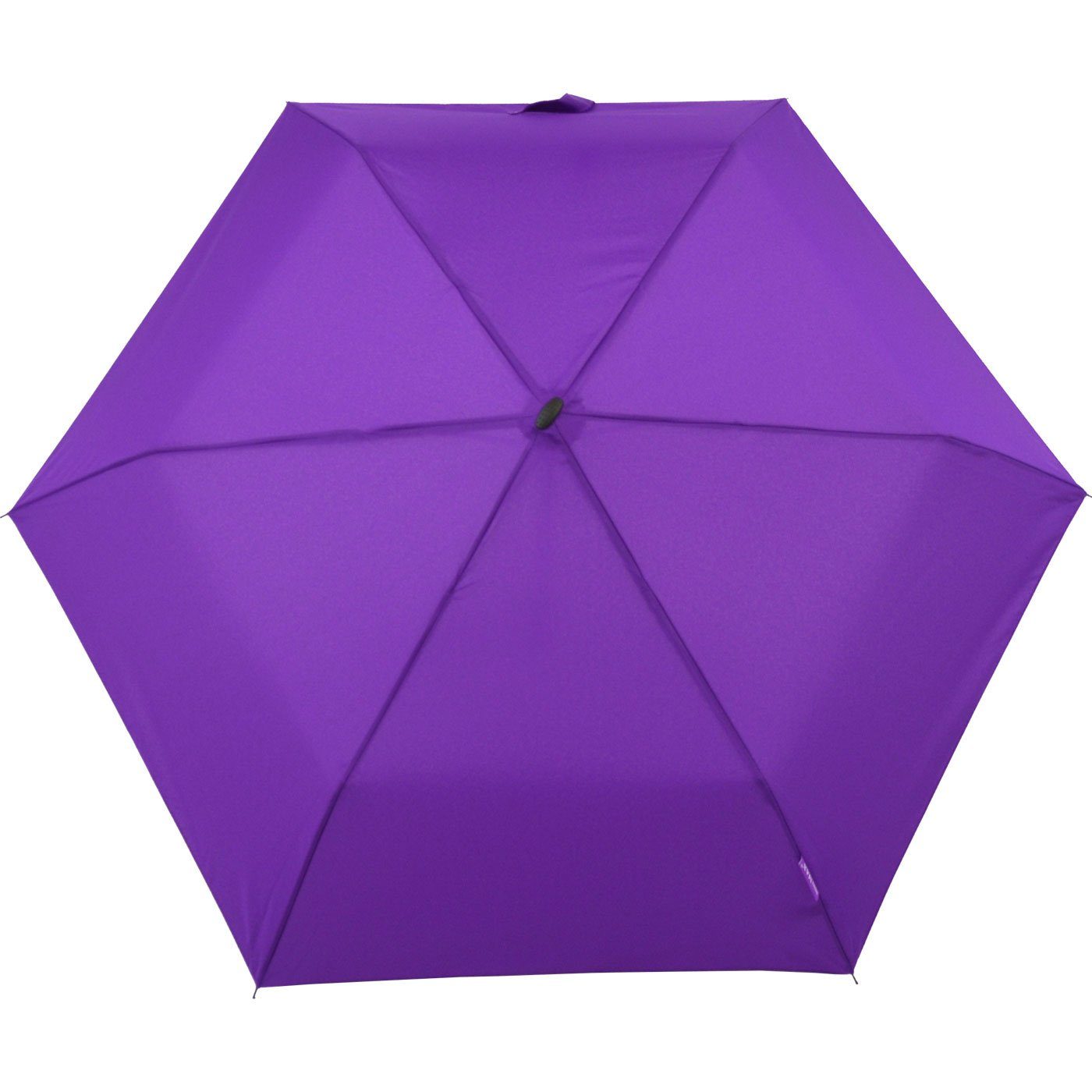 das für flacher Schirm, Impliva leichter violett miniMAX® perfekt Taschenregenschirm Reisegepäck Flat