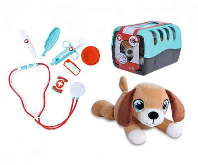 SIMBA Spielwelt Spielzeug Spielwelt Tierwelt Tierarztkoffer mit Plüschhund 105541003