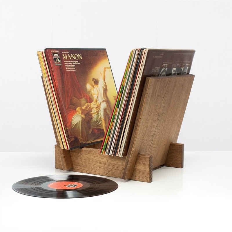 Rikmani CD-Regal Aufbewahrung von Vinylplatten - Schallplattenhalter ALEX