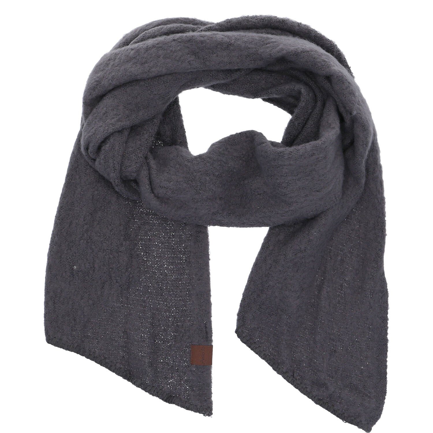 Antonio Strickschal Antonio Damen Strick Schal Bouclé dark grey günstig online kaufen