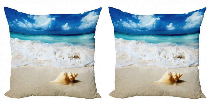 Kissenbezüge Modern Accent Doppelseitiger Digitaldruck, Abakuhaus (2 Stück), Strand Nautical Sunny Küste