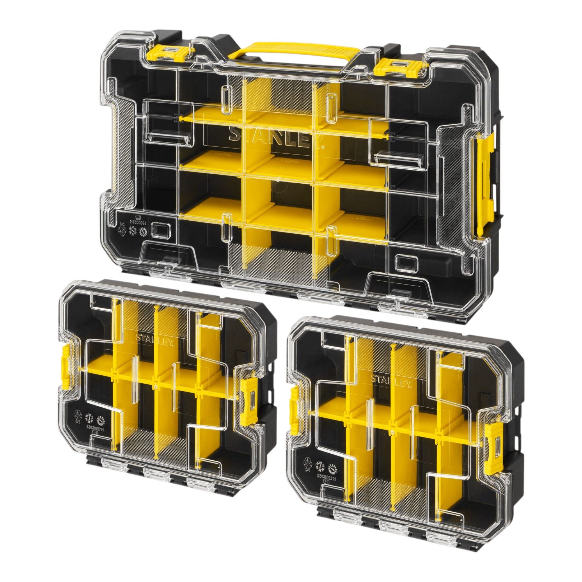 STANLEY Werkzeugkoffer Fatmax PRO-STACK Organizer Set 3 teilig 450 x 225 x 140 mm modular