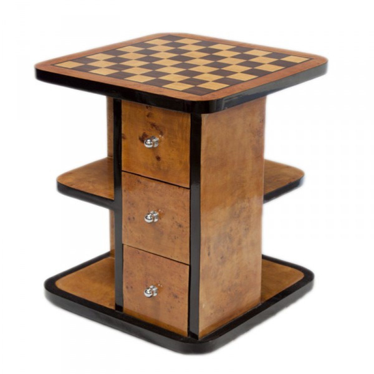 Casa 50 50 Spieltisch Art Mahagoni Schach Gamingtisch cm Antik / x Padrino L Möbel 55 B Stil - Deco x Barock Dame H