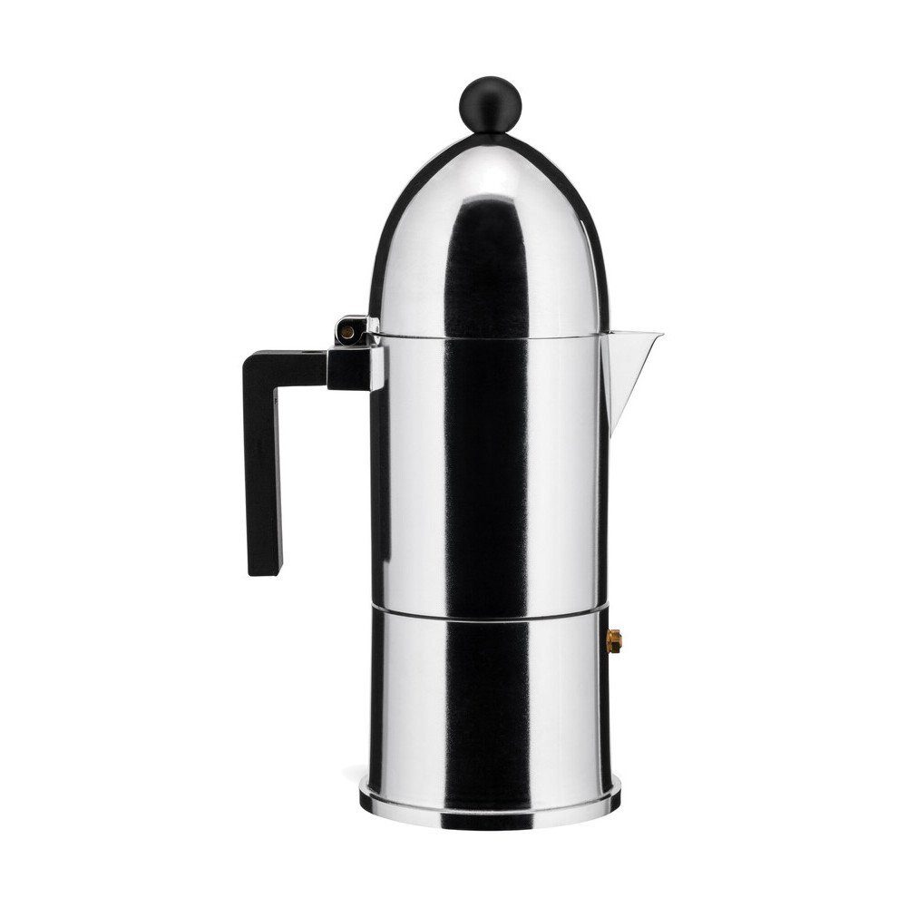 Alessi Geschirr-Set Espressomaschine La Cupola D:10cm H:28,5cm 300ml, Gussaluminium, PA