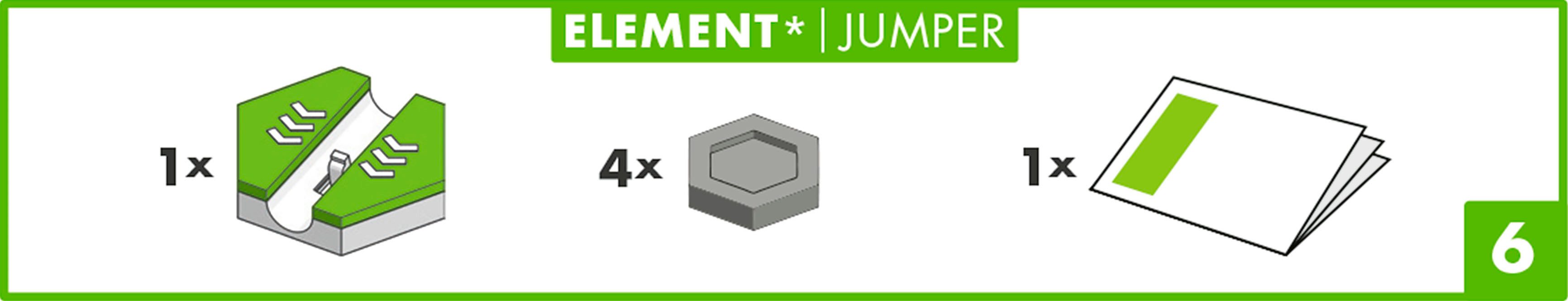 Ravensburger Kugelbahn-Bausatz GraviTrax Element Jumper, Made in Europe