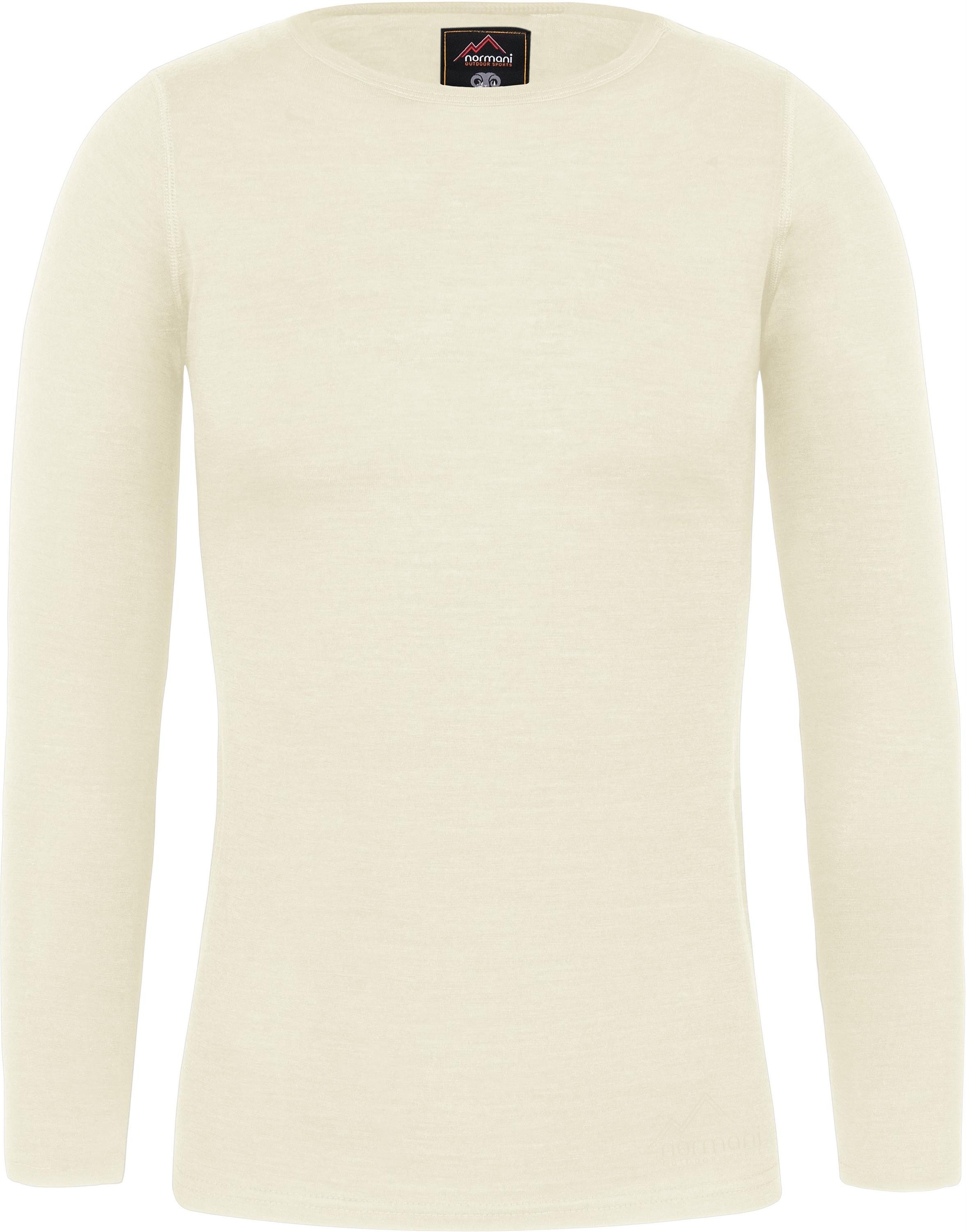 normani Langarmshirt Damen Merino Langarm-Shirt Mandurah Ski-Unterwäsche Rundhals Merino Pullover Unterhemd - 100 % Merinowolle