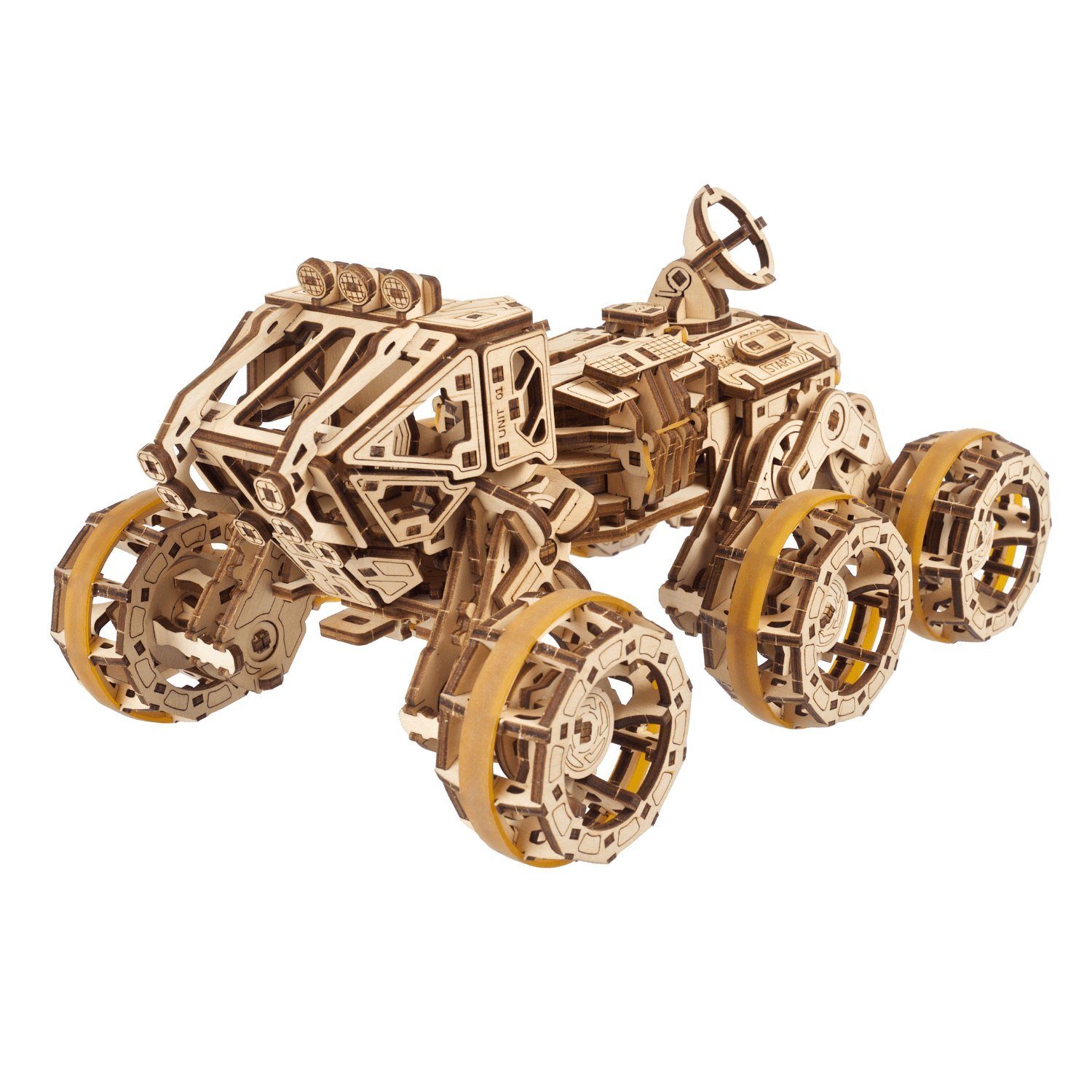 Holzpuzzle, Puzzle Mechanisches 562 Mars-Rover UGEARS Puzzleteile Bemannter Ugears