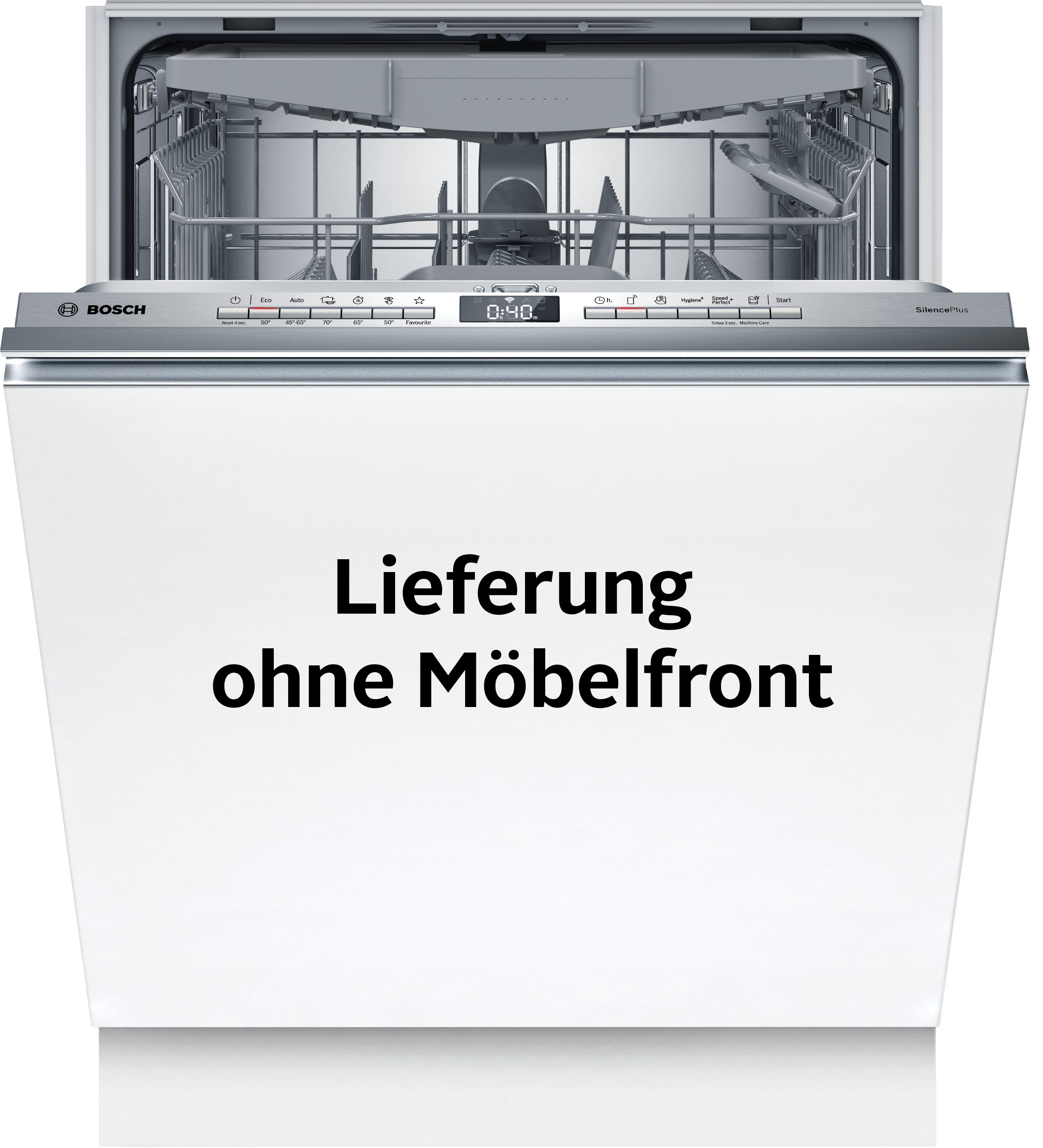 BOSCH vollintegrierbarer Geschirrspüler Serie 4 SMV4EVX09E, 14 Maßgedecke, Flexible Vario-Körbe mit VarioSchublade & praktisches Info Light