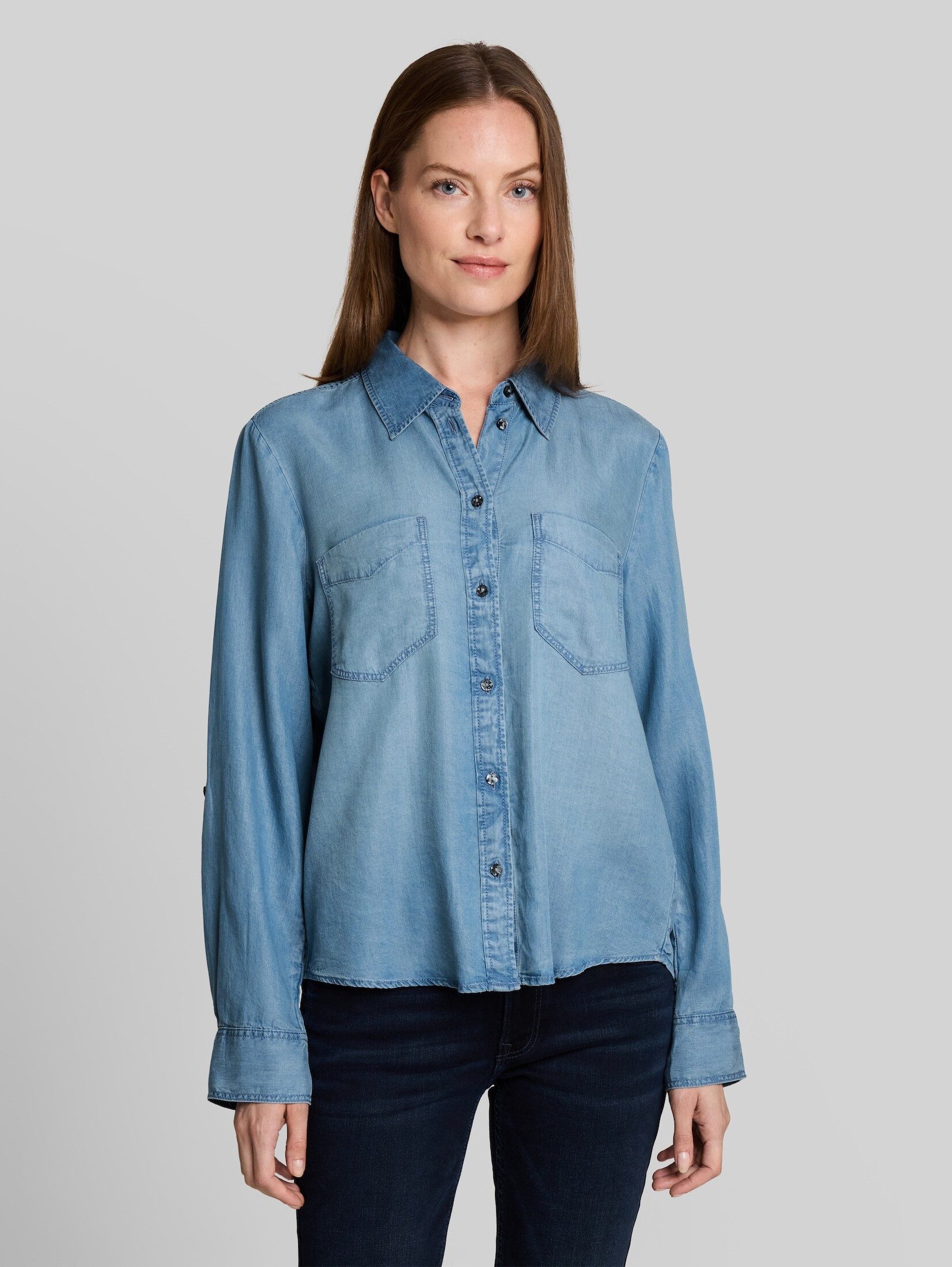 TOM TAILOR Langarmbluse Blusen & Shirts Bluse mit TENCEL™ Lyocell