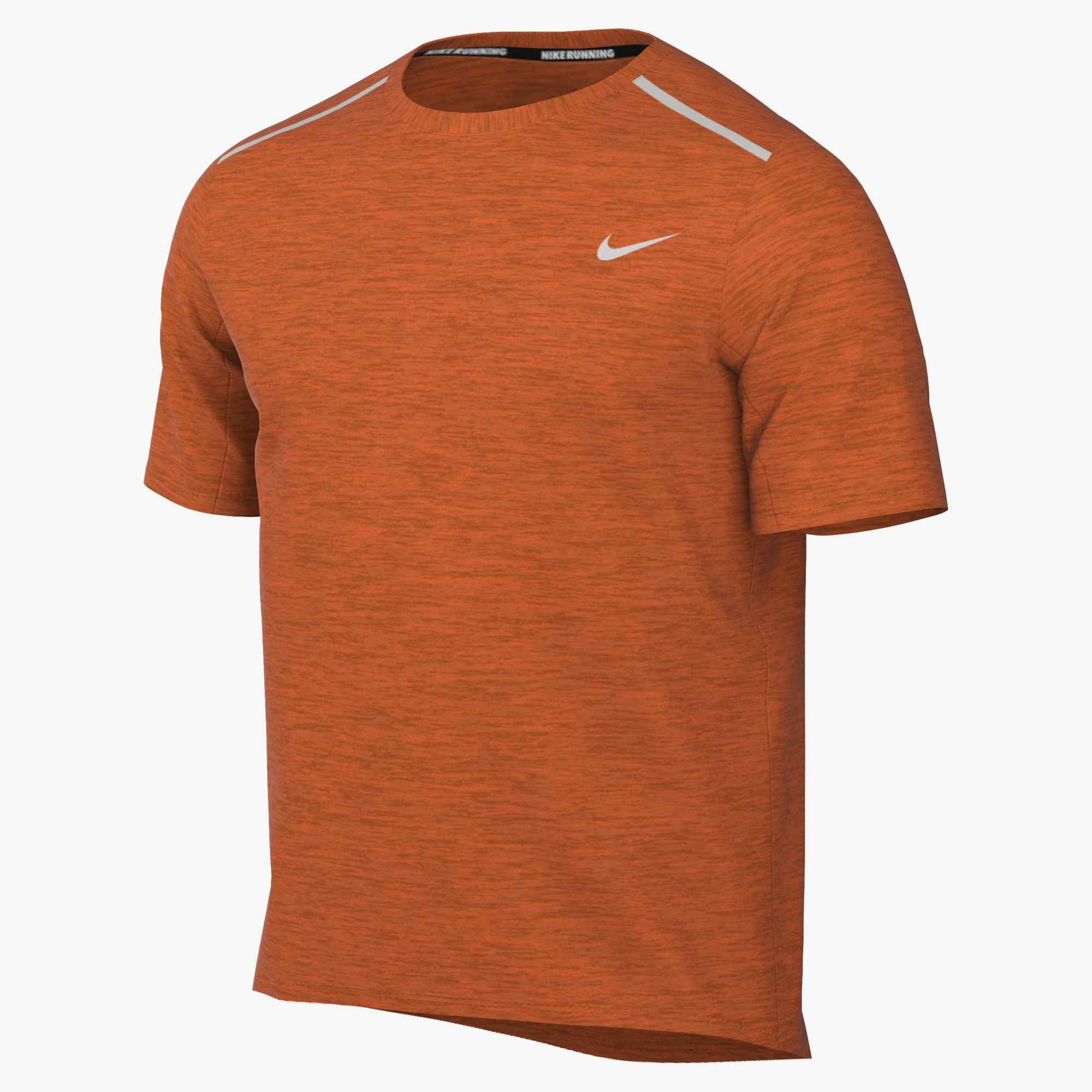 Nike Laufshirt M NK DF UV MILER SS mit reflektierenden Details, atmungsaktiv, schnell trocknend