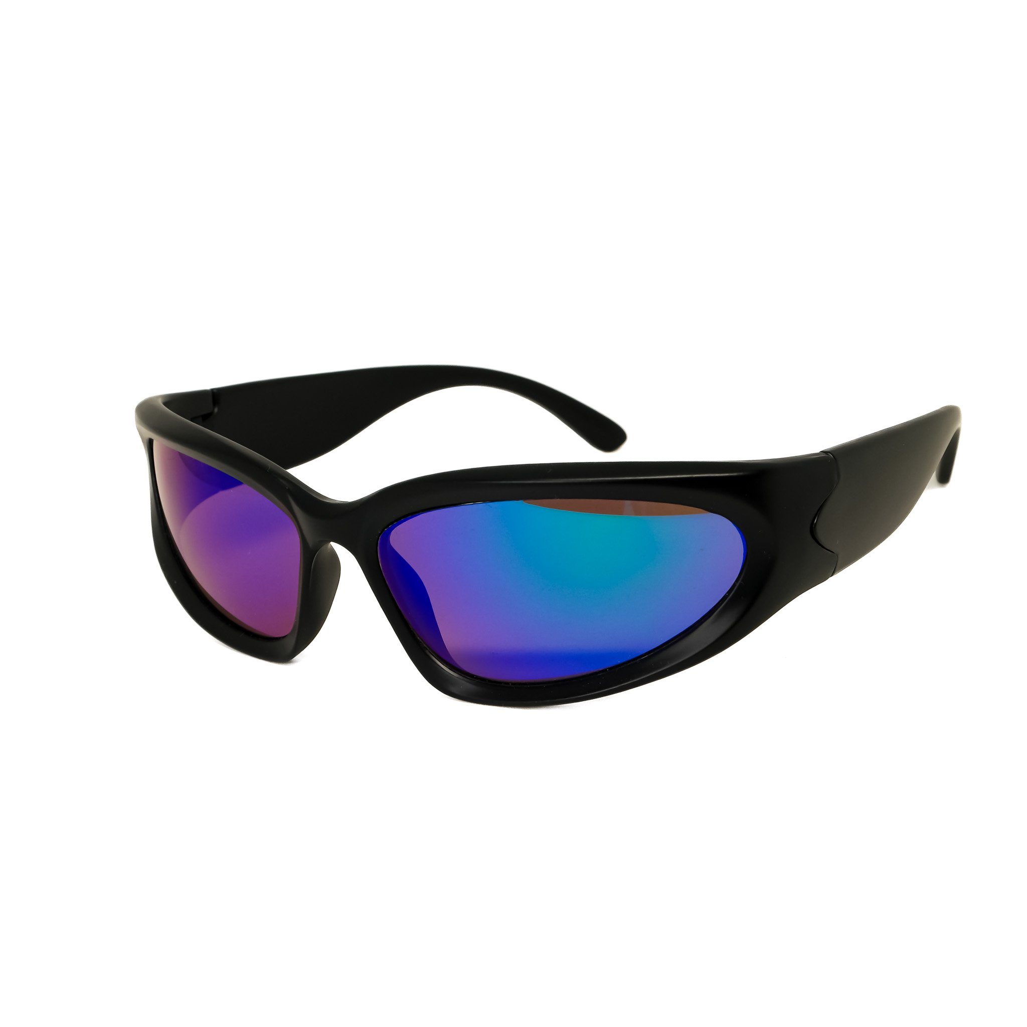 Sonnenbrille Rund Schnelle Unisex 3 Farben Damen Herren Brille Schwarz Grau Blau