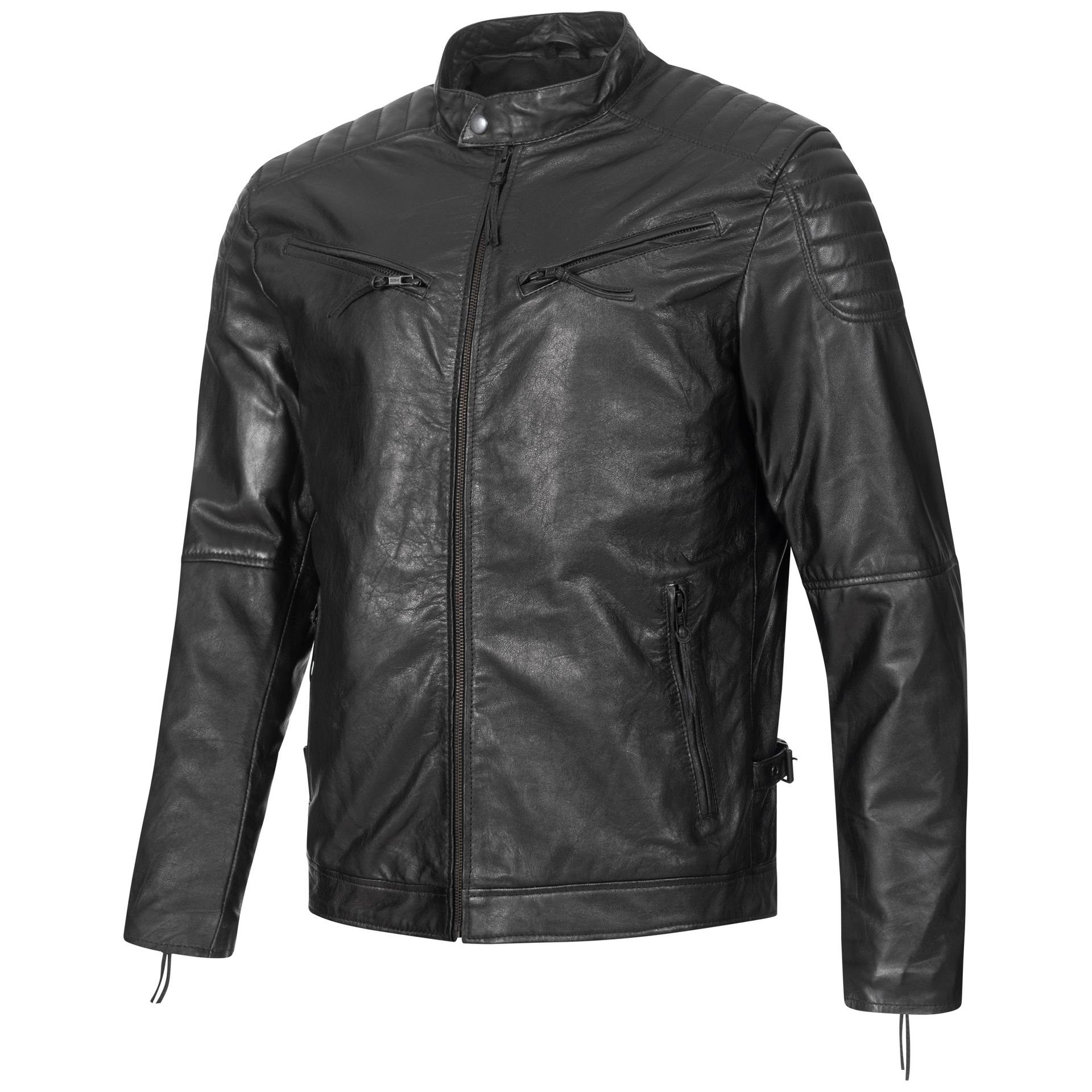 PAULGOS Übergangsjacke Herren in Design 5 Farben Fashion PAULGOS Echtes Echtleder S-7XL Schwarz Leder Jacke Lederjacke Lederjacke 2 Gr.