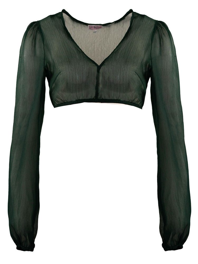 Dirndlbluse Dirndlbluse - SALCHING - flaschengrün