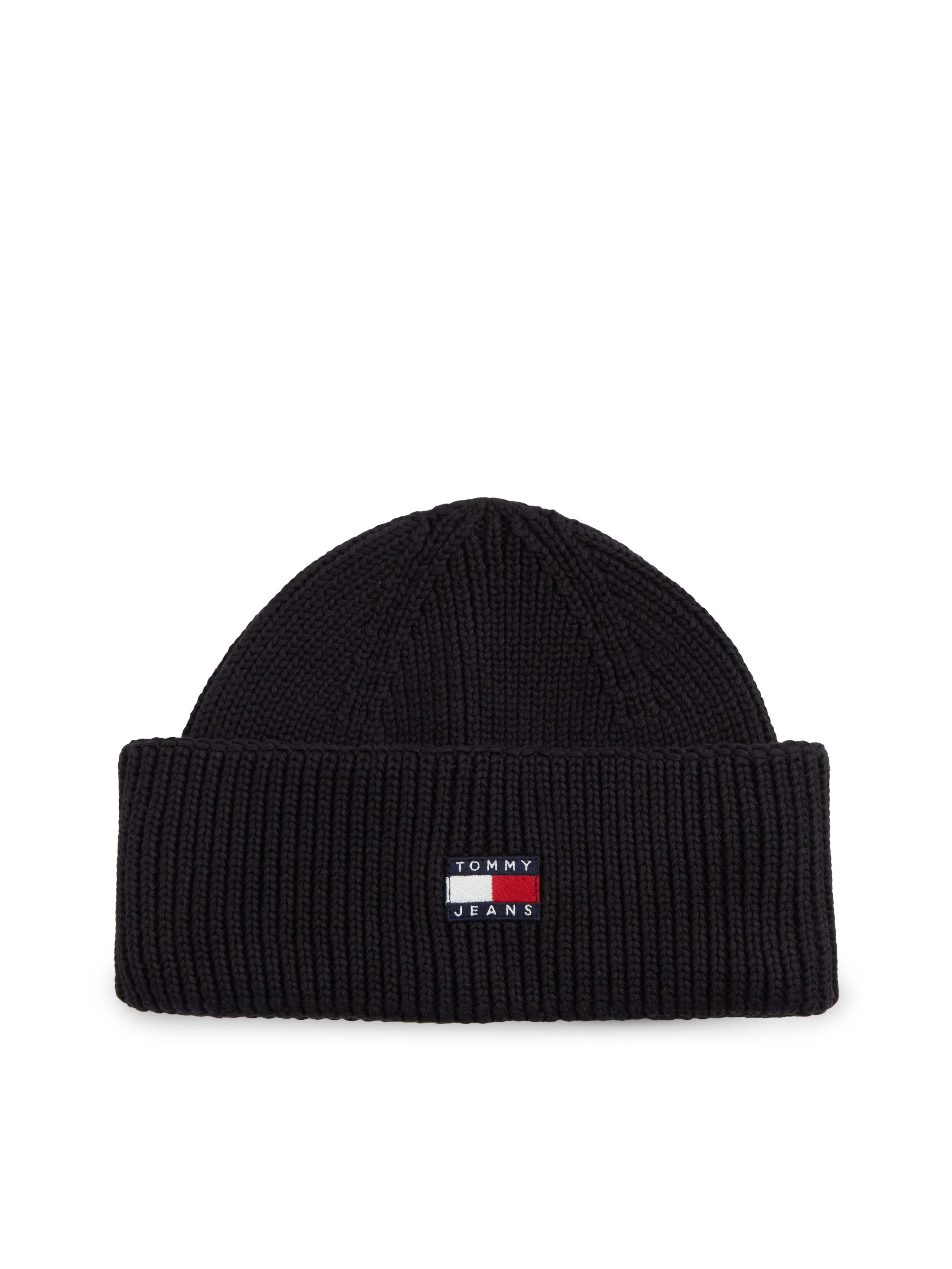 Tommy Jeans Beanie TJM HERITAGE SHORT Umfang 58 cm, im Fischermann-Style