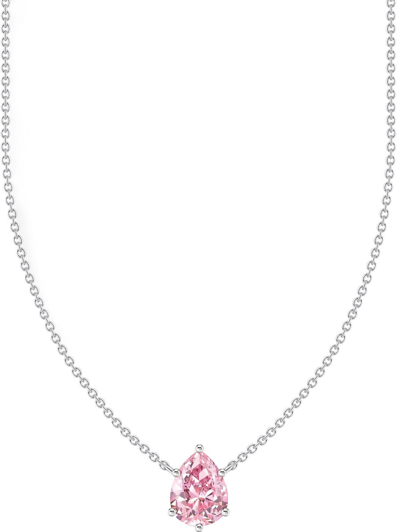 THOMAS SABO Kette mit Anhänger großer Zirkoniatropfen, mit Zirkonia (synth)