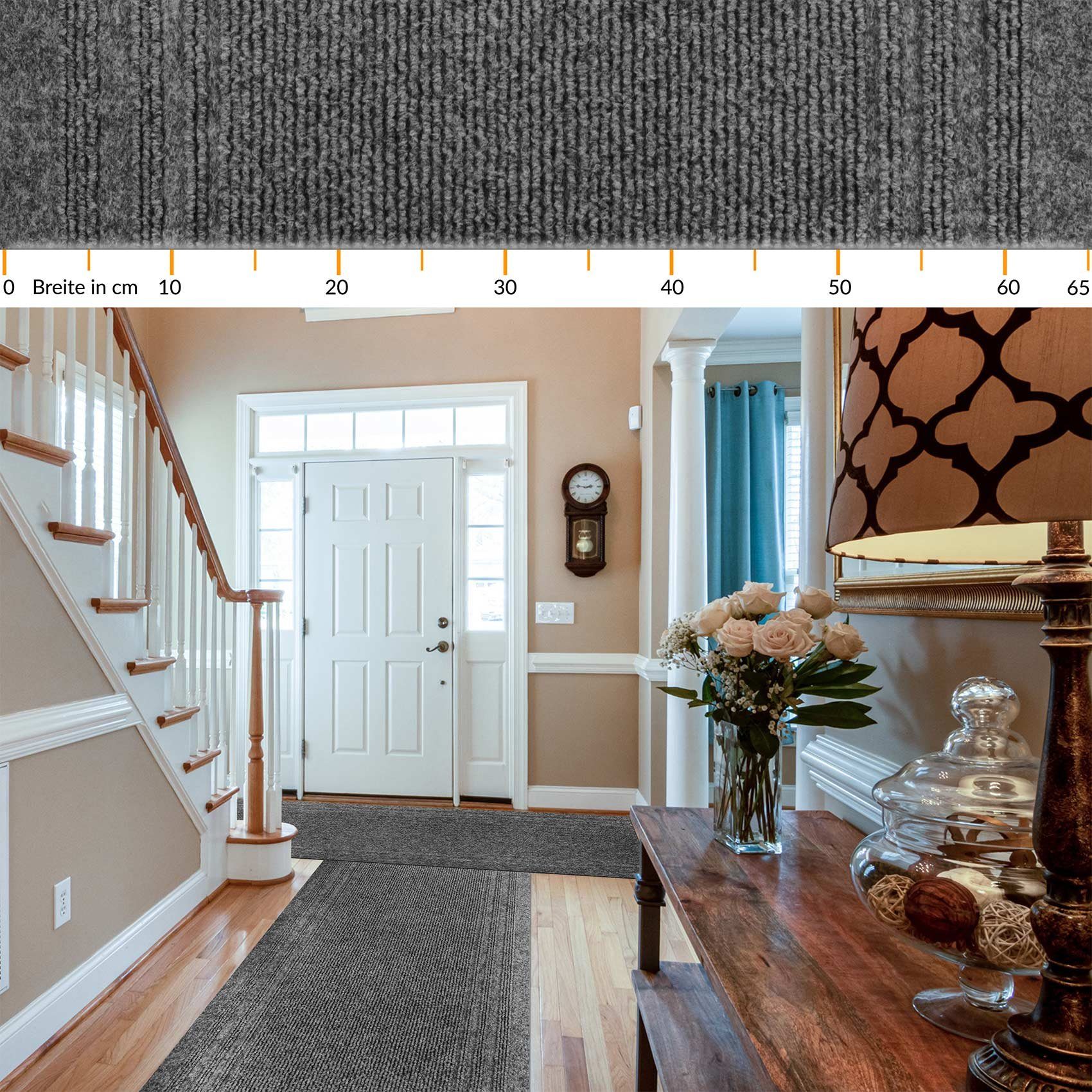 ANRO Läufer Teppich Flurläufer Läufer Textil PASSAT, Eckig, Höhe: 5 mm, Tex günstig online kaufen